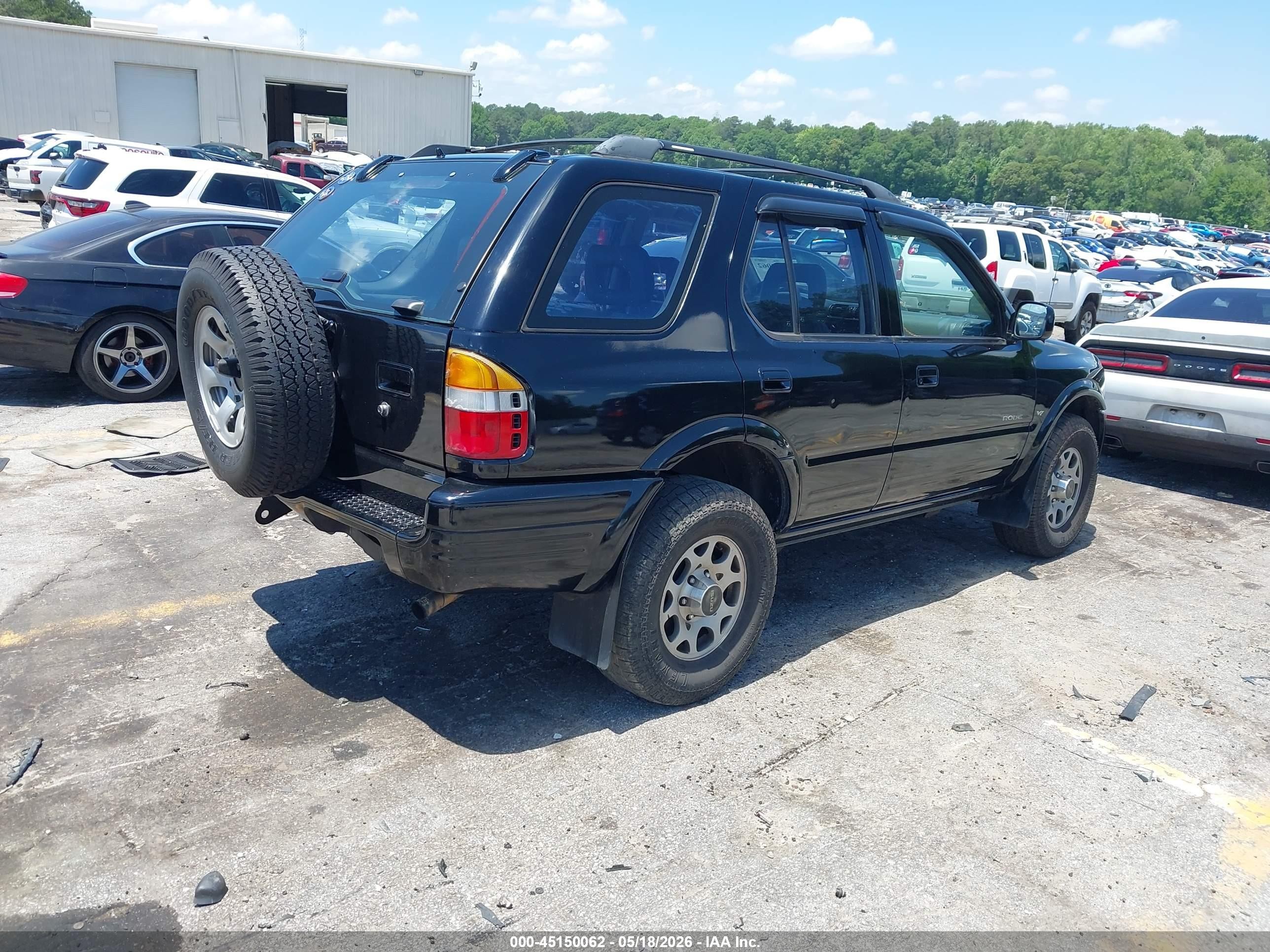 1998 Isuzu Rodeo Ls/s Black vin: 4S2CK58W4W4367972