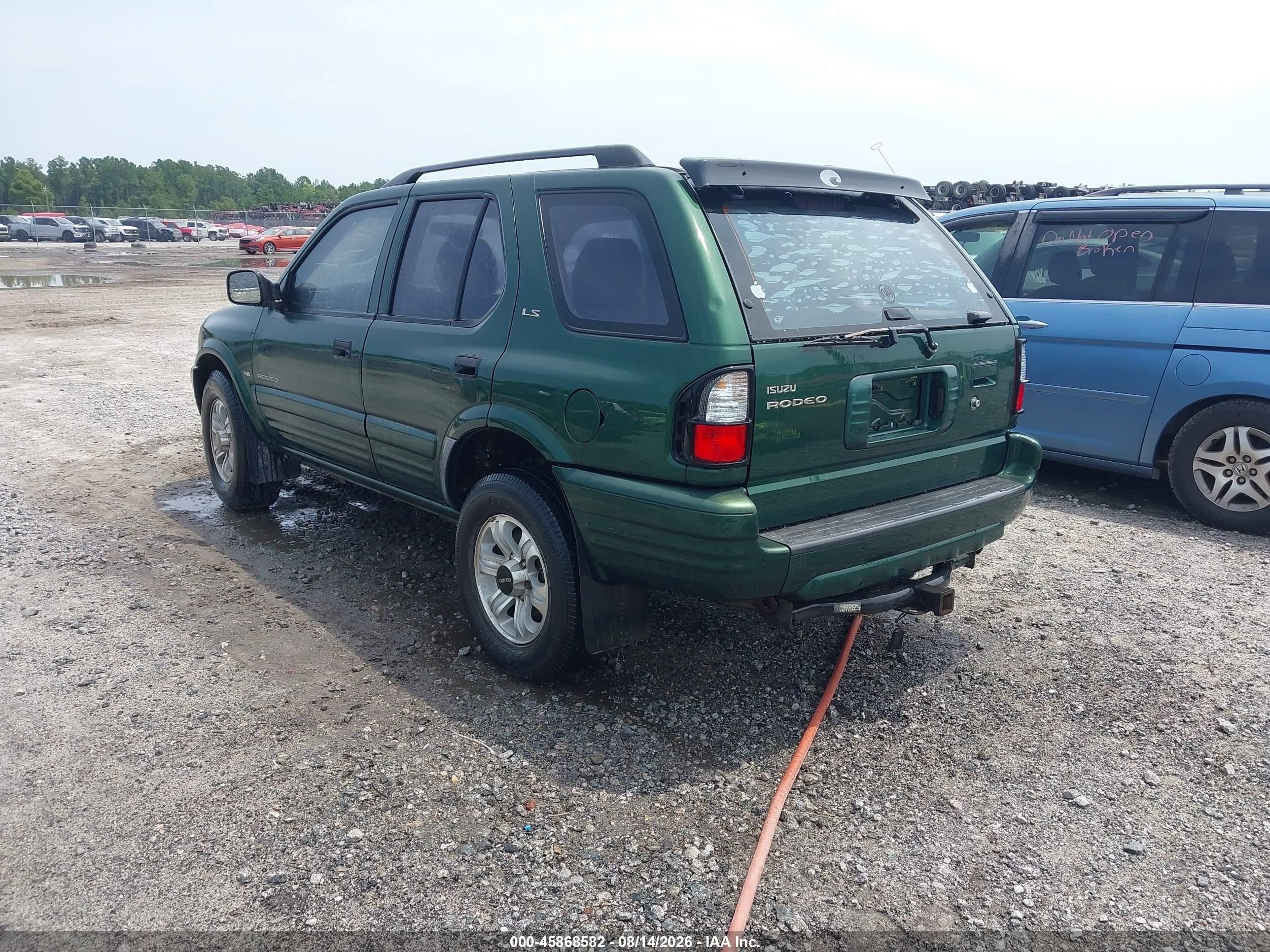 2000 Isuzu Rodeo Ls/lse/s 3.2l Green vin: 4S2CK58W4Y4334957
