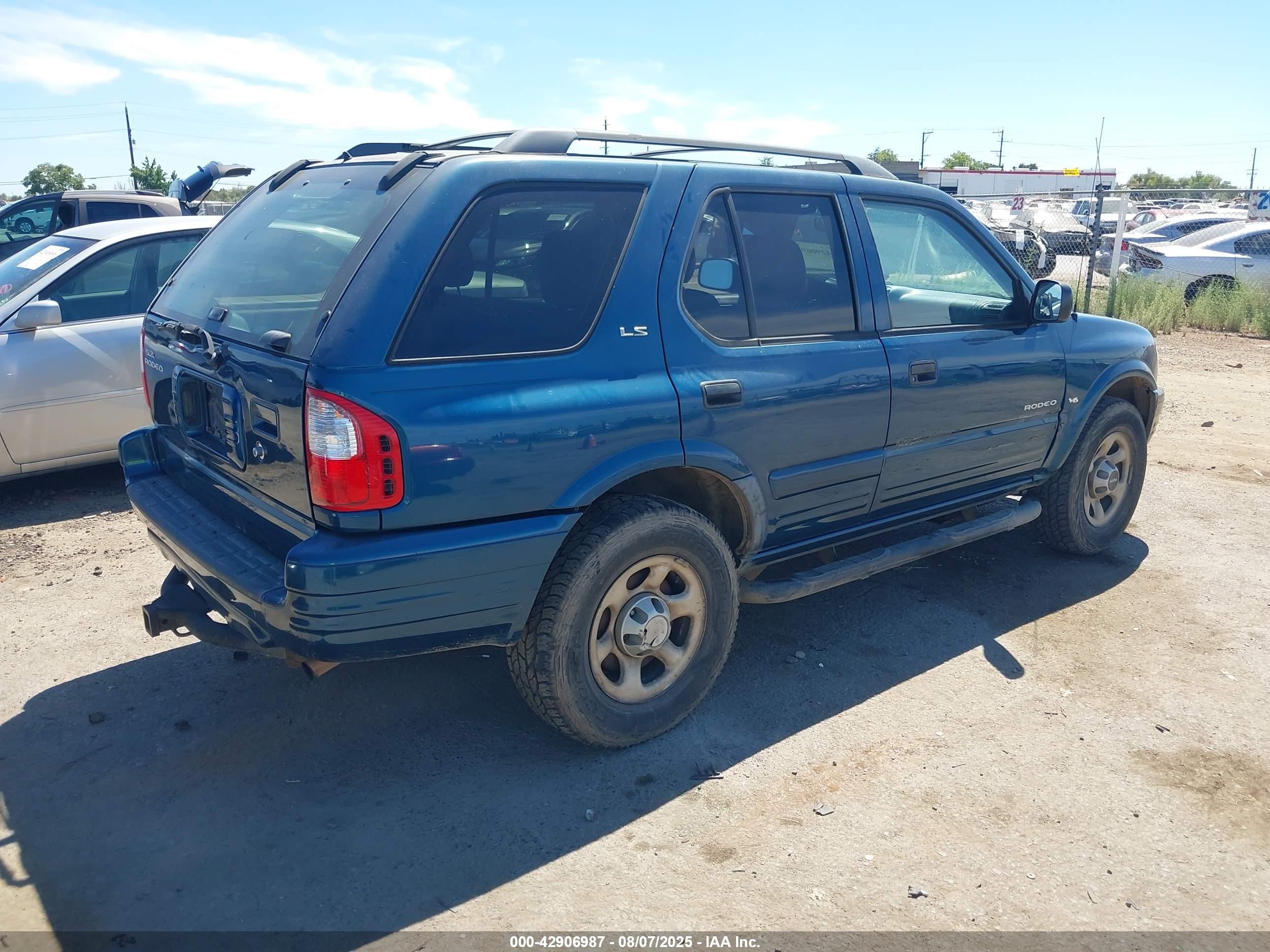 2001 Isuzu Rodeo Ls 3.2l V6/lse 3.2l V6/s 3.2l V6 Blue vin: 4S2CK58W514359162