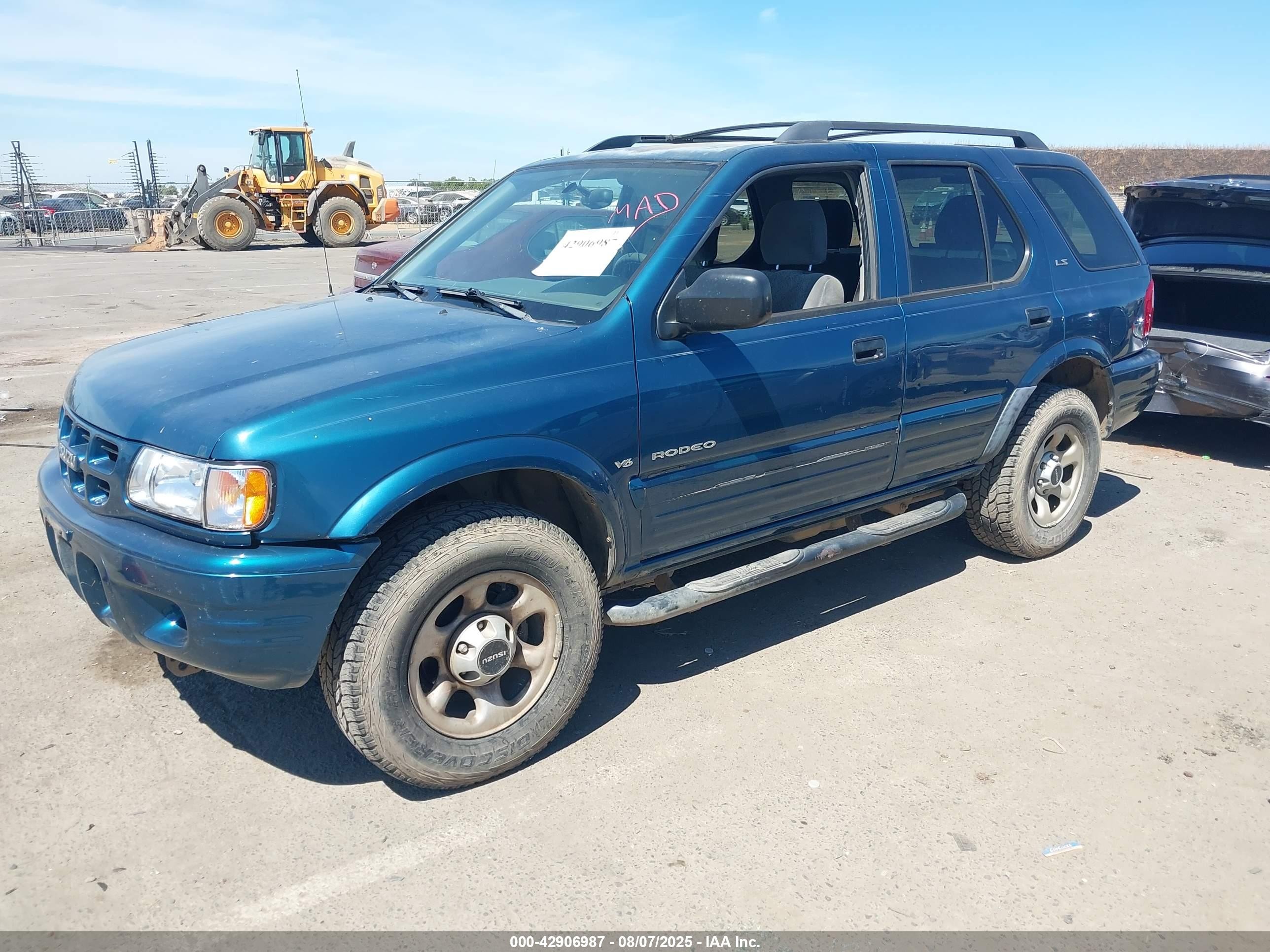 2001 Isuzu Rodeo Ls 3.2l V6/lse 3.2l V6/s 3.2l V6 Blue vin: 4S2CK58W514359162