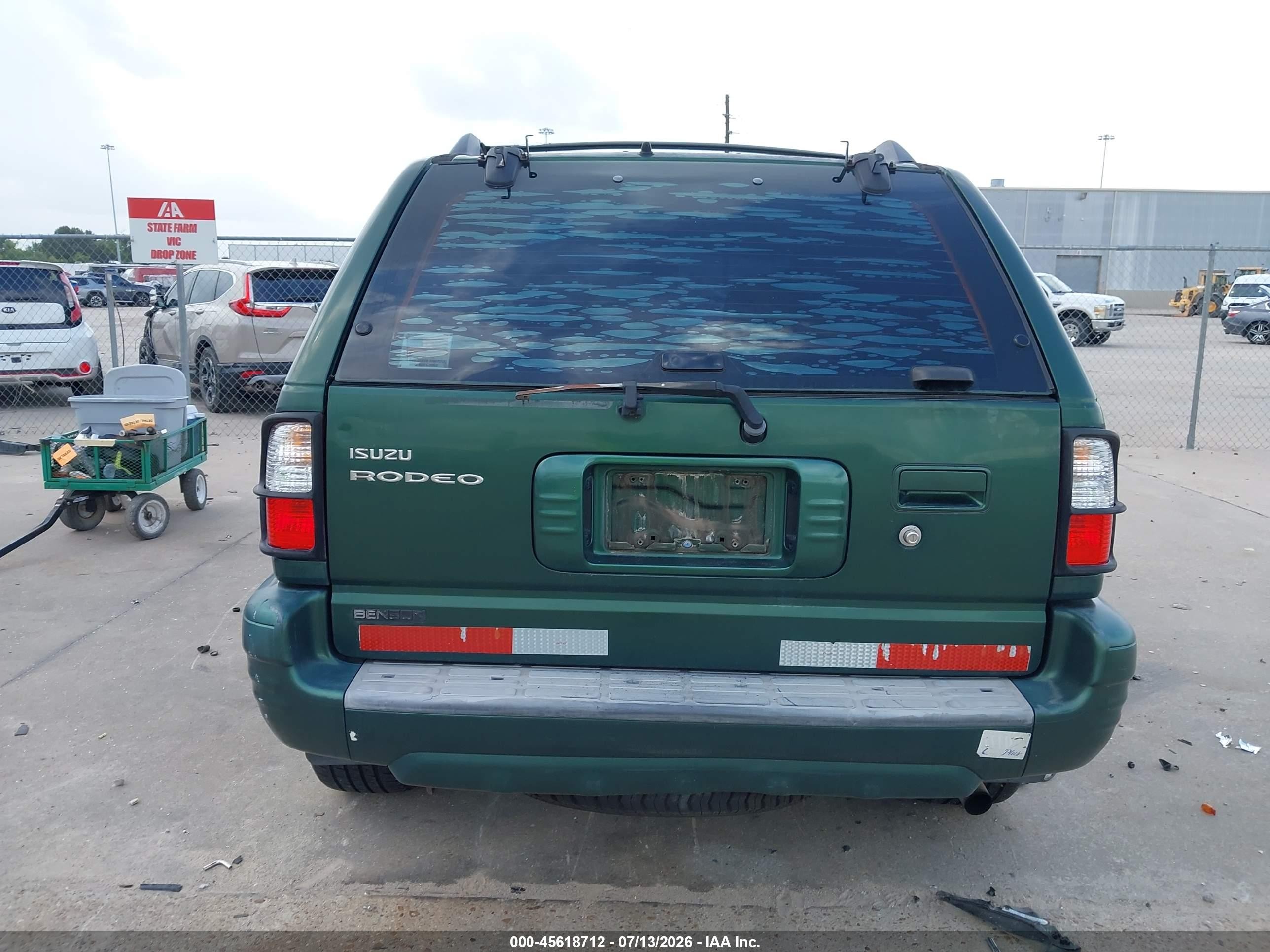 2001 Isuzu Rodeo Ls 3.2l V6/lse 3.2l V6/s 3.2l V6 Зеленый vin: 4S2CK58W714346249