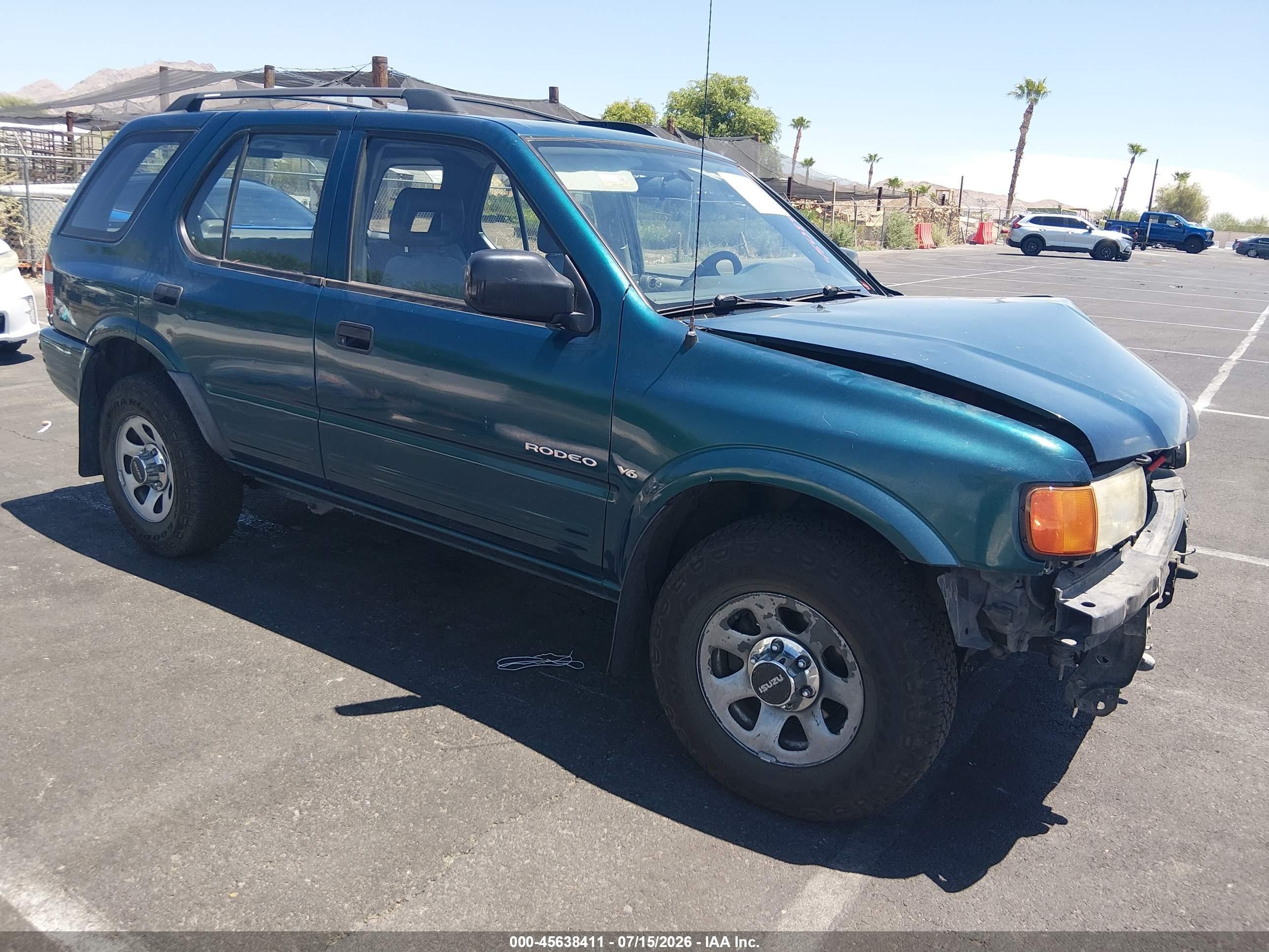 1998 Isuzu Rodeo Ls/s Turquoise vin: 4S2CK58W7W4359669