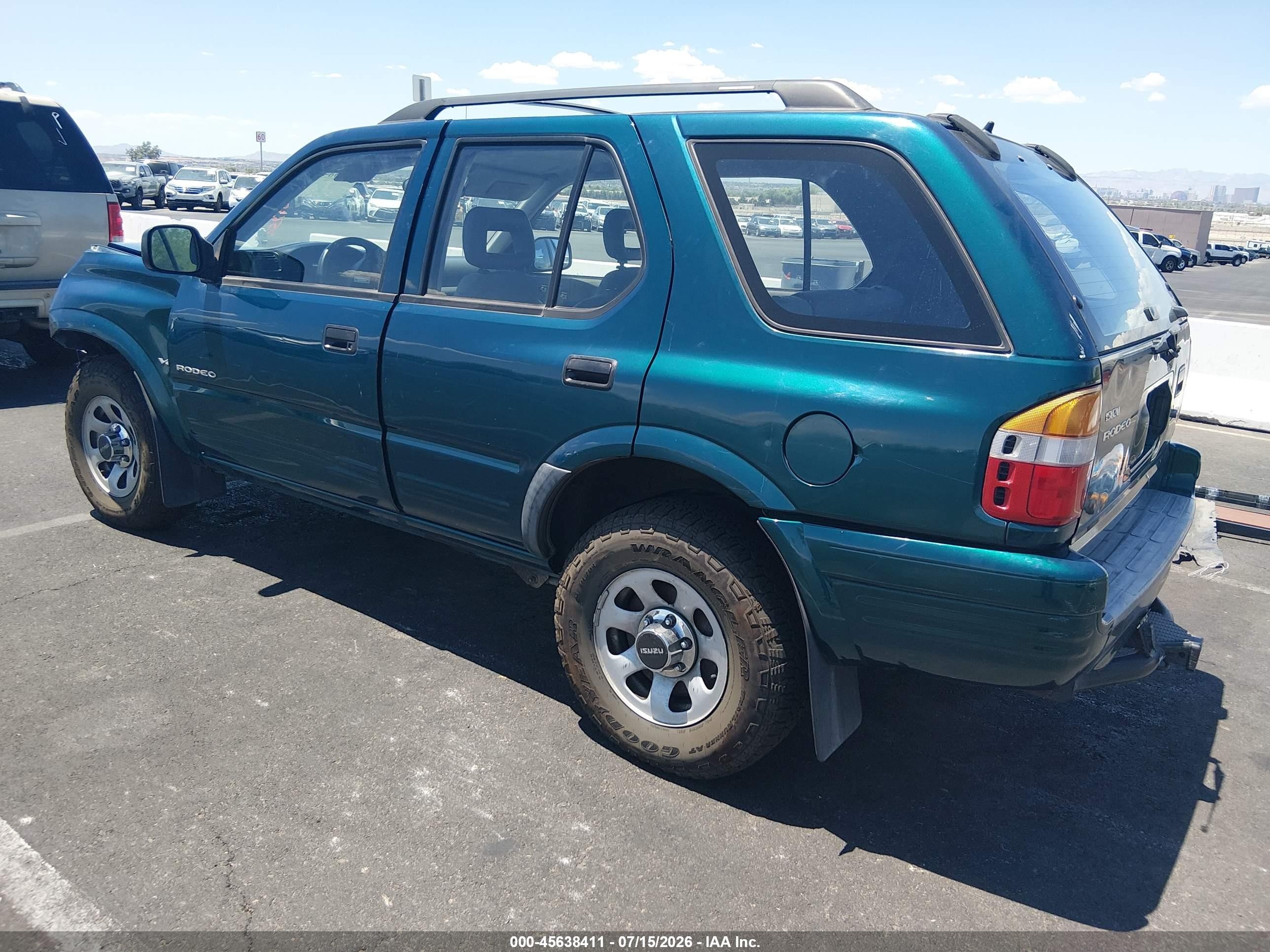 1998 Isuzu Rodeo Ls/s Turquoise vin: 4S2CK58W7W4359669