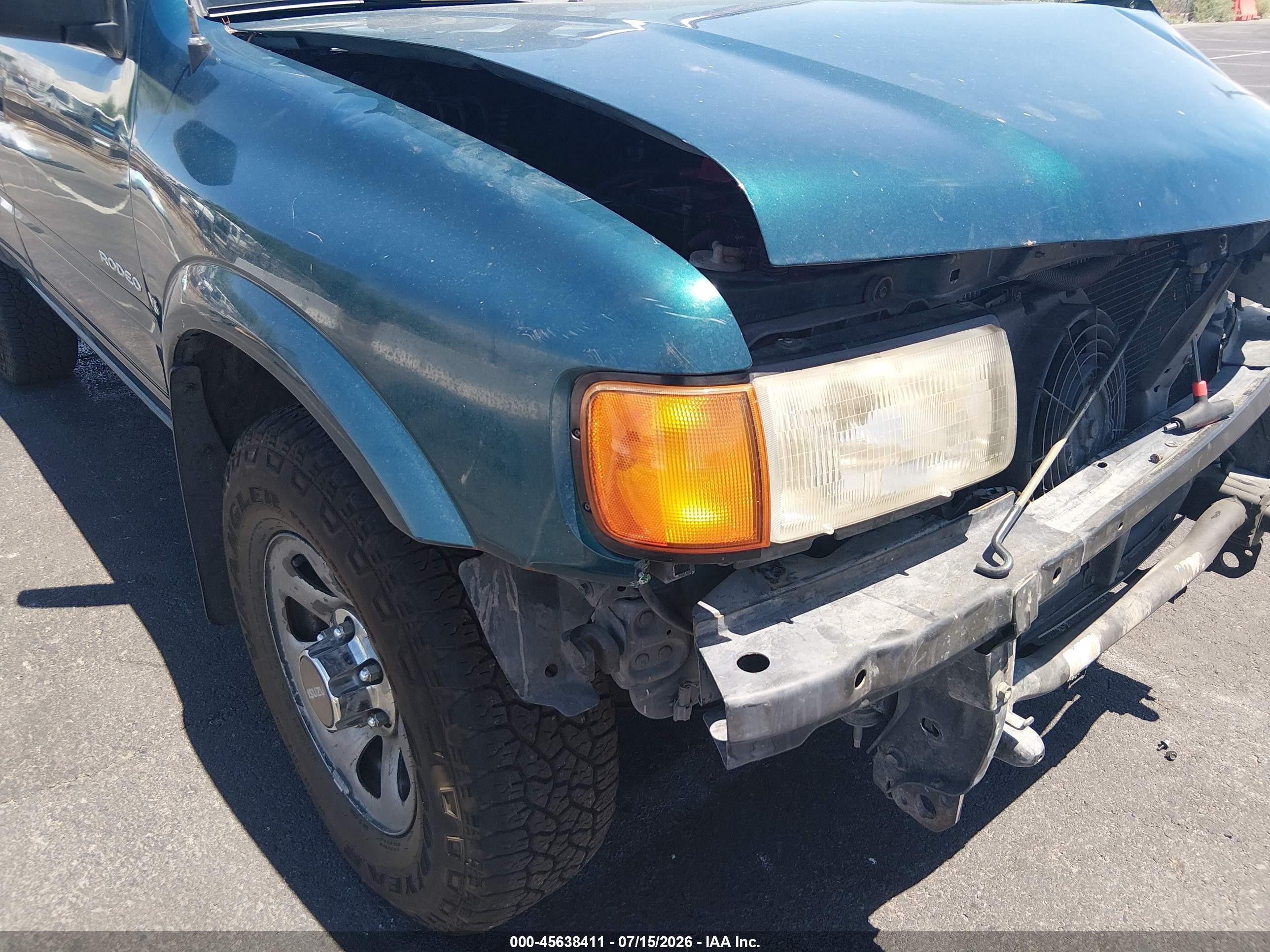 1998 Isuzu Rodeo Ls/s Turquoise vin: 4S2CK58W7W4359669