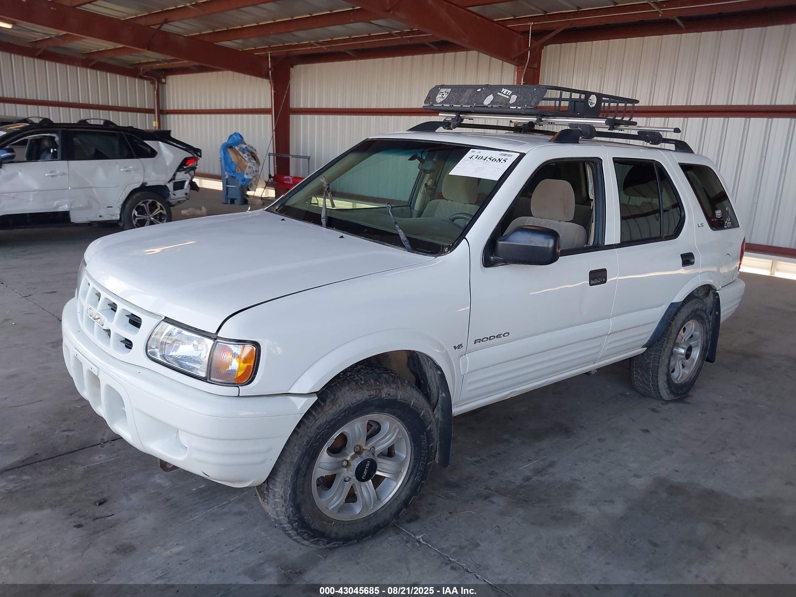 2001 Isuzu Rodeo Ls 3.2l V6/lse 3.2l V6/s 3.2l V6 White vin: 4S2CK58W814302096