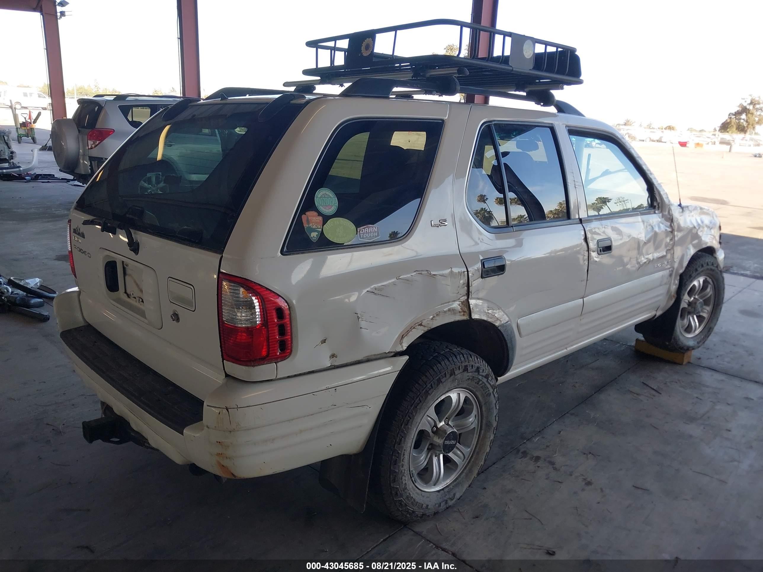 2001 Isuzu Rodeo Ls 3.2l V6/lse 3.2l V6/s 3.2l V6 White vin: 4S2CK58W814302096