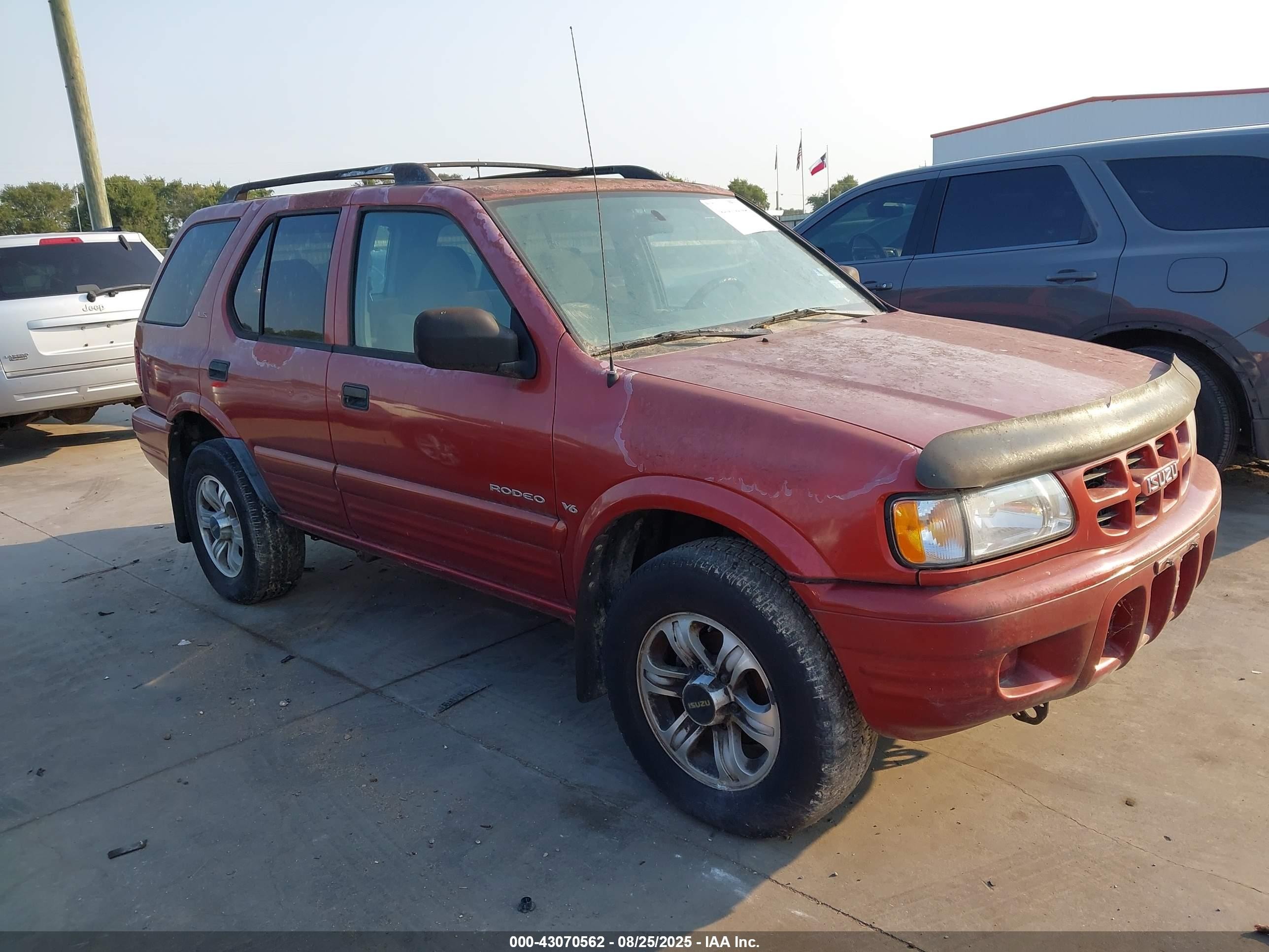 2001 Isuzu Rodeo Ls 3.2l V6/lse 3.2l V6/s 3.2l V6 Maroon vin: 4S2CK58W814312403
