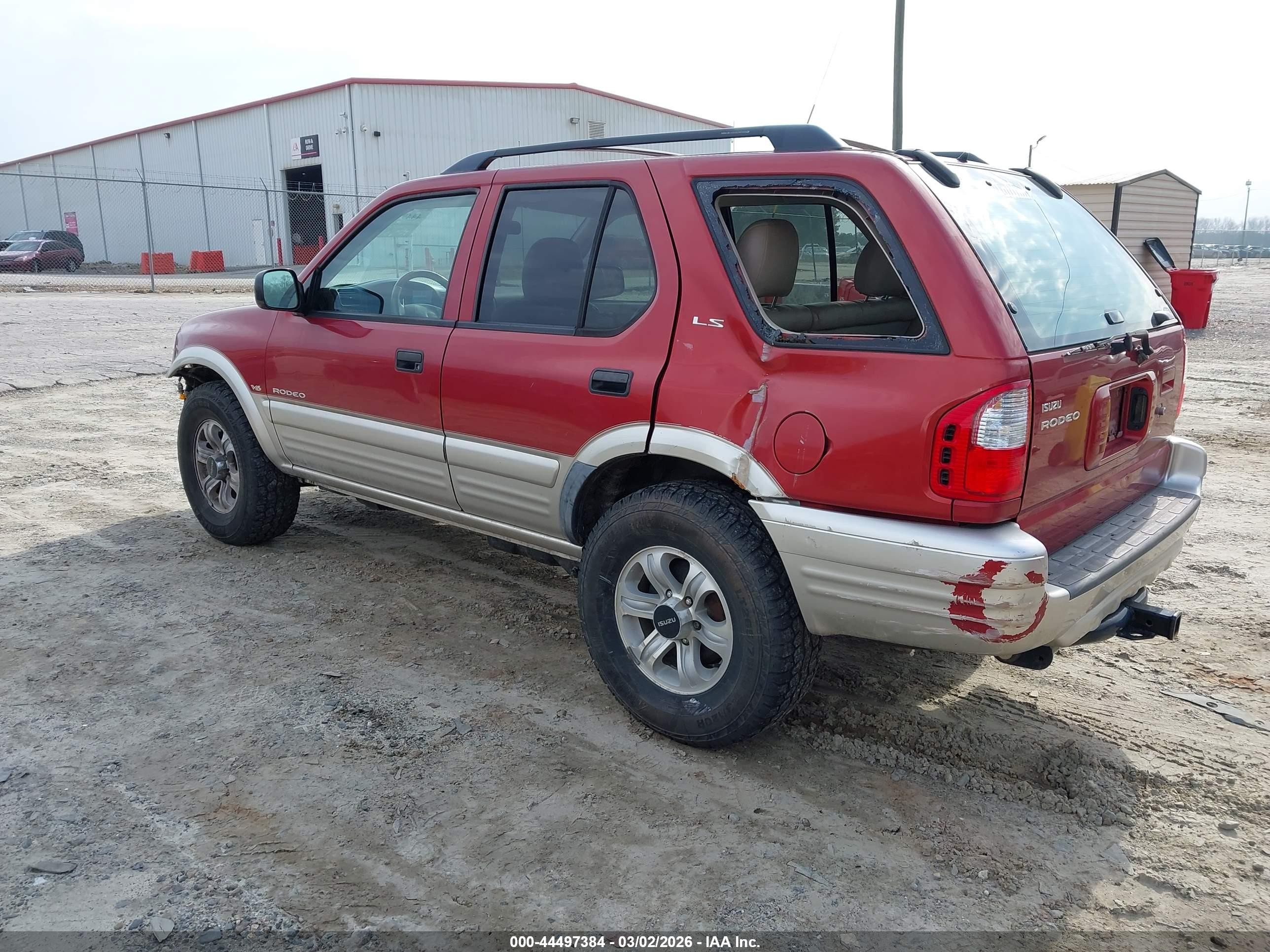 2001 Isuzu Rodeo Ls 3.2l V6/lse 3.2l V6/s 3.2l V6 Burgundy vin: 4S2CK58W814336992