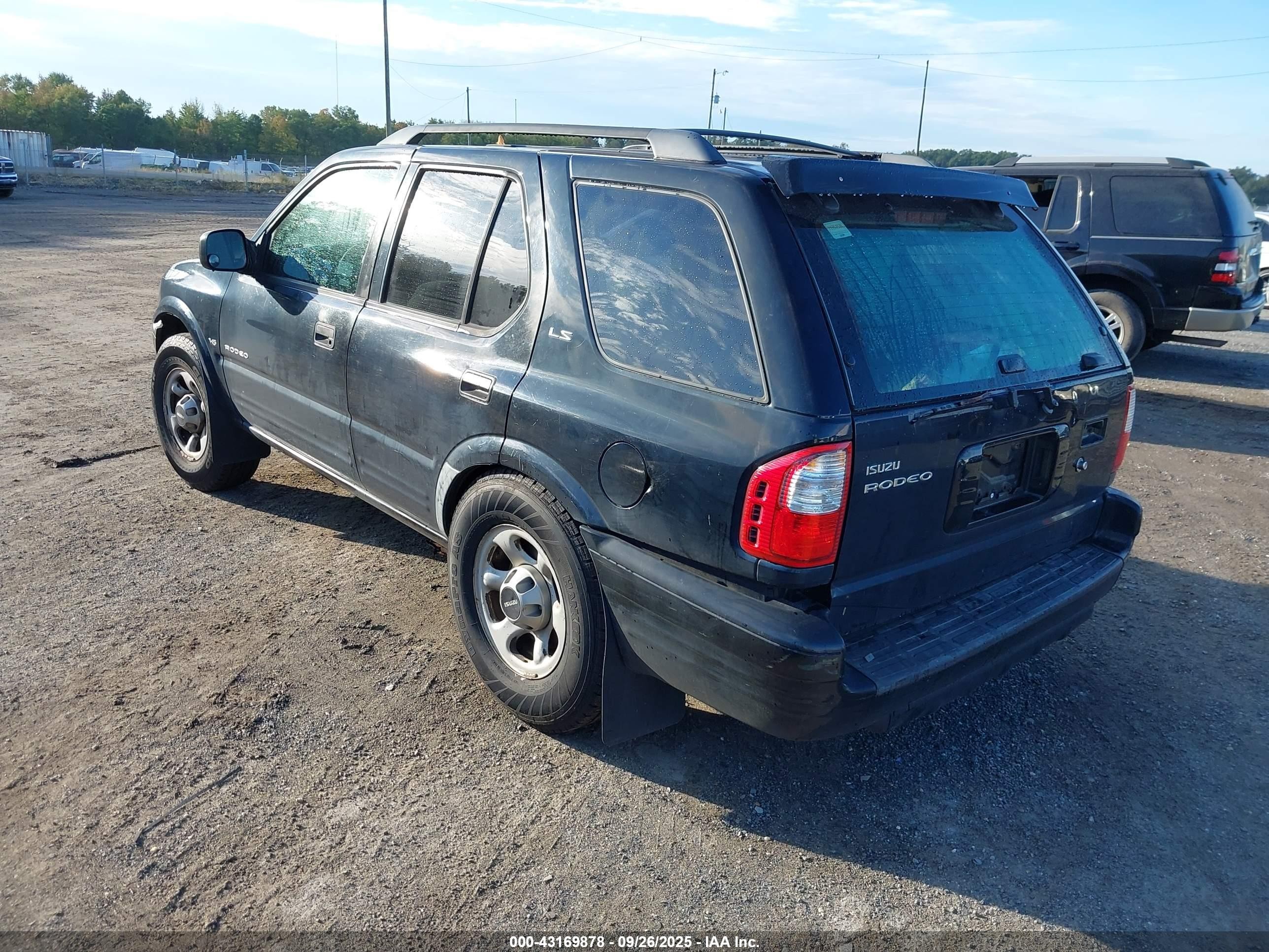 2001 Isuzu Rodeo Ls 3.2l V6/lse 3.2l V6/s 3.2l V6 Black vin: 4S2CK58W914322440