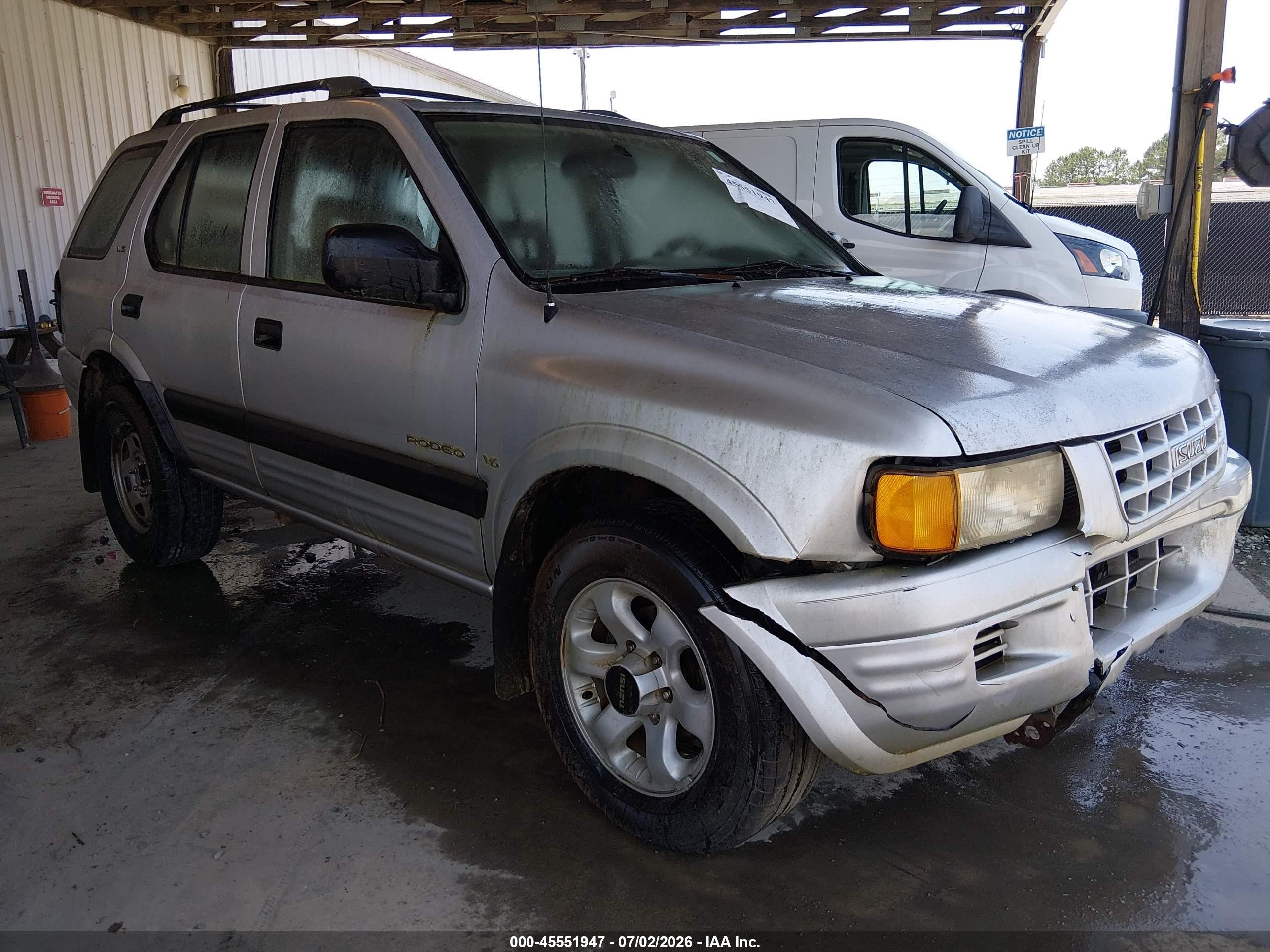 1999 Isuzu Rodeo Ls/lse/s 3.2l Silver vin: 4S2CK58W9X4319854