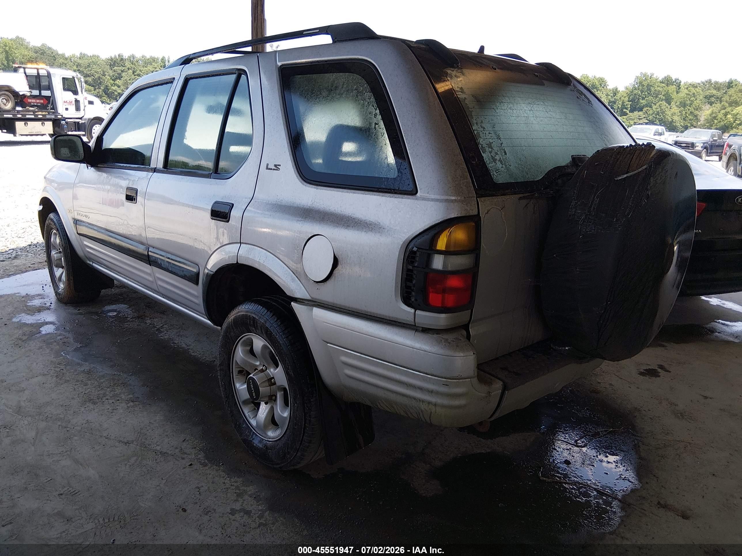 1999 Isuzu Rodeo Ls/lse/s 3.2l Silver vin: 4S2CK58W9X4319854