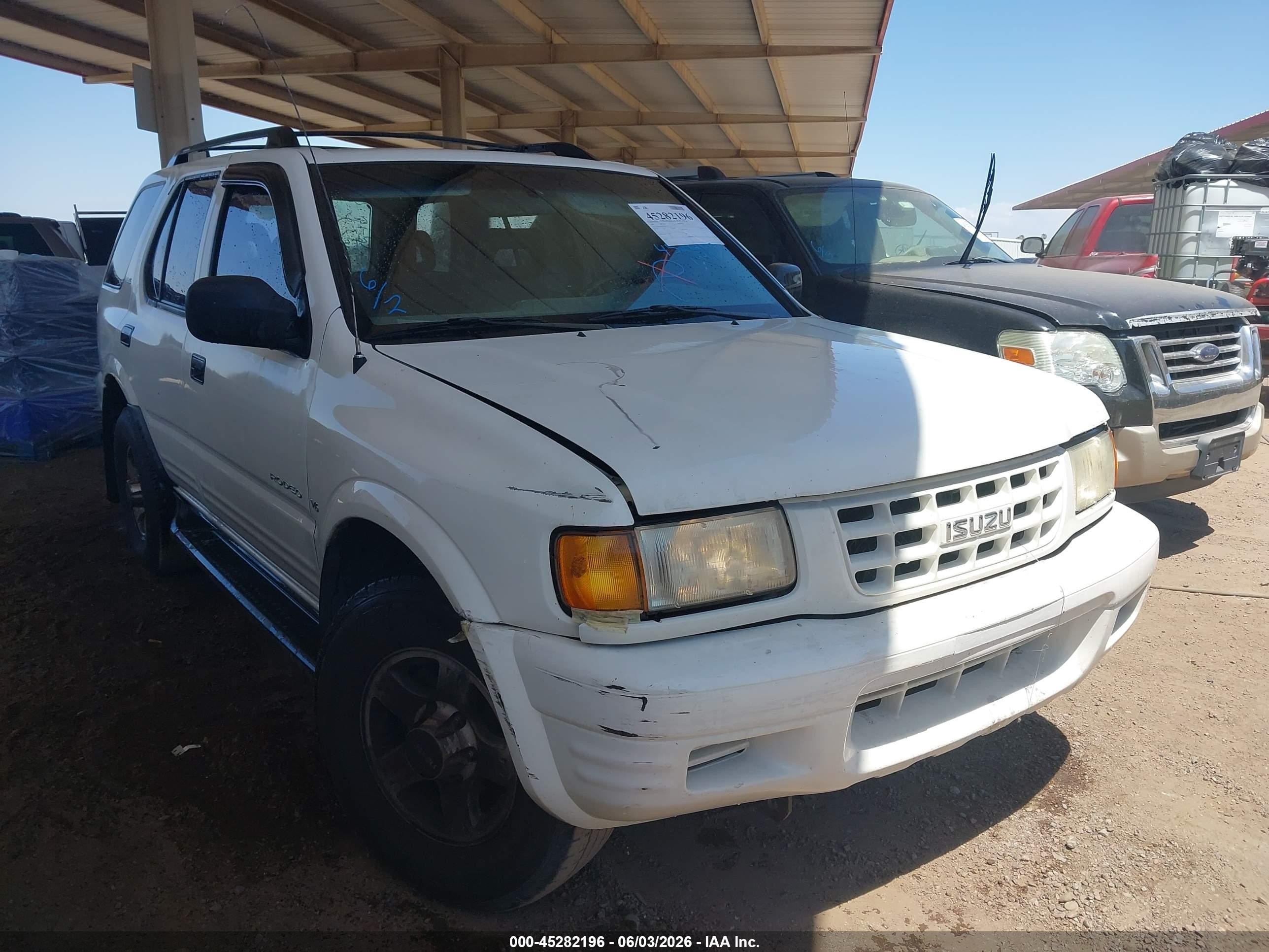 1999 Isuzu Rodeo Ls/lse/s 3.2l Белый vin: 4S2CK58W9X4343359