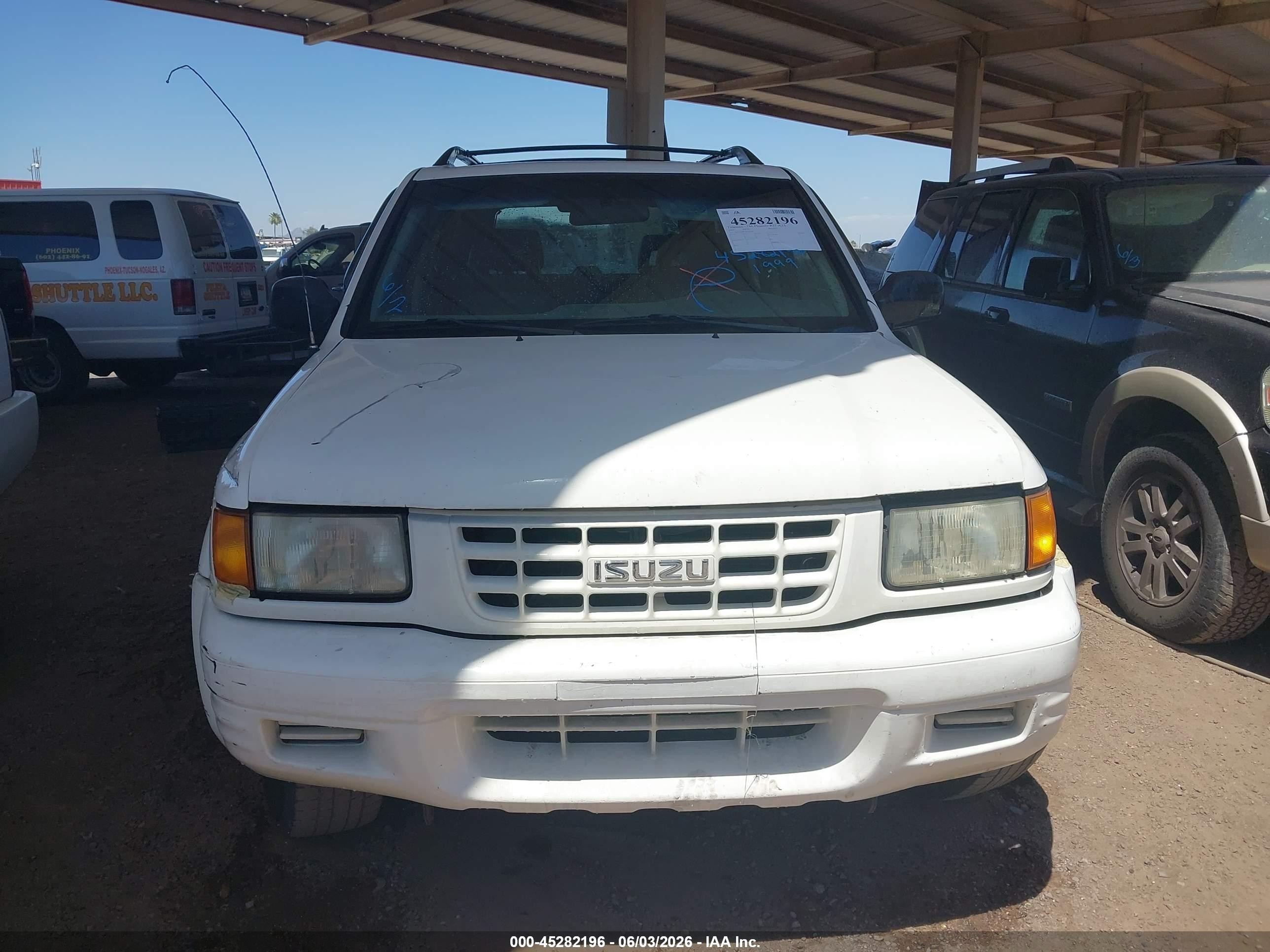 1999 Isuzu Rodeo Ls/lse/s 3.2l White vin: 4S2CK58W9X4343359