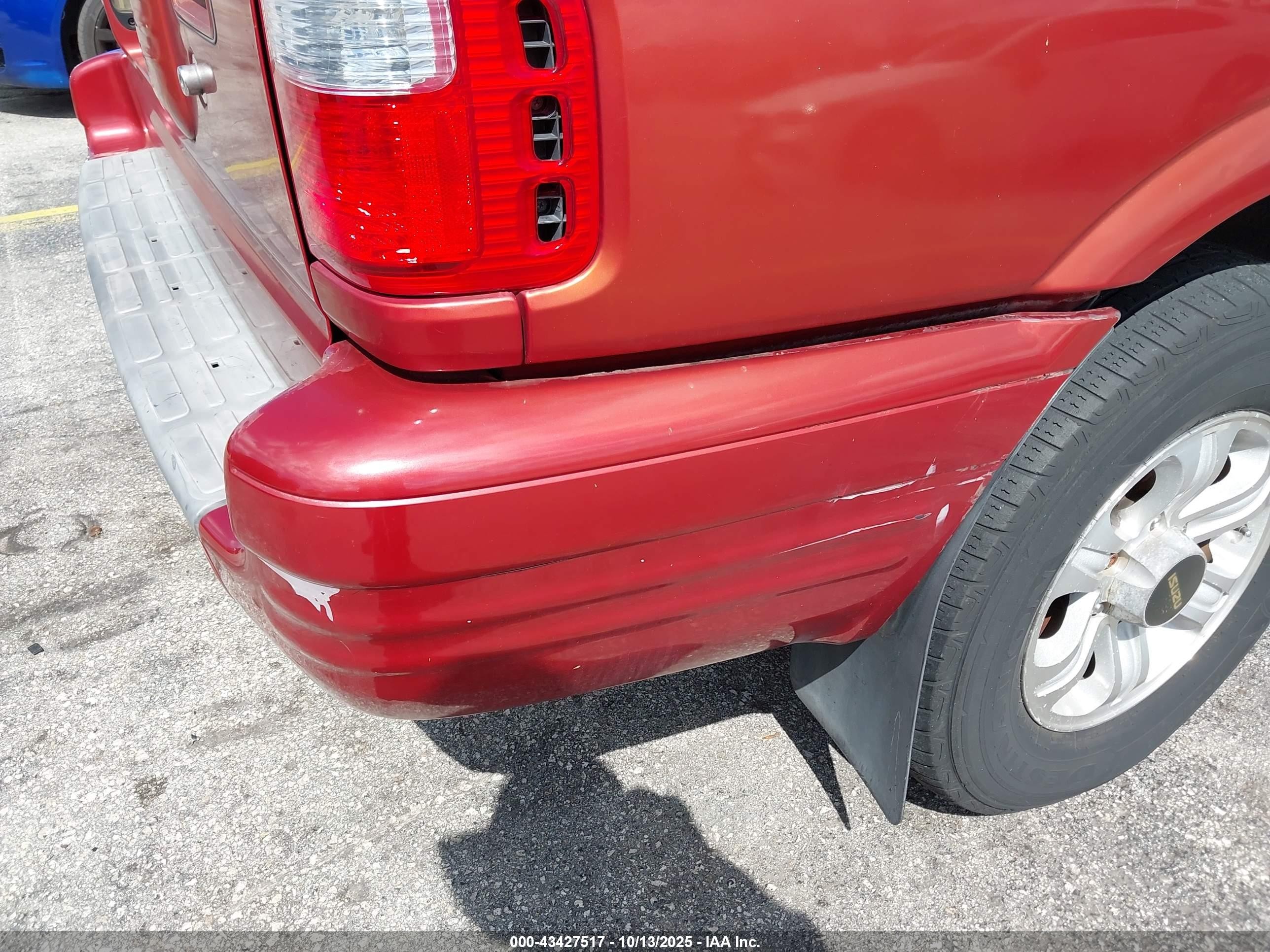 2001 Isuzu Rodeo Ls 3.2l V6/lse 3.2l V6/s 3.2l V6 Red vin: 4S2CK58WX14335326