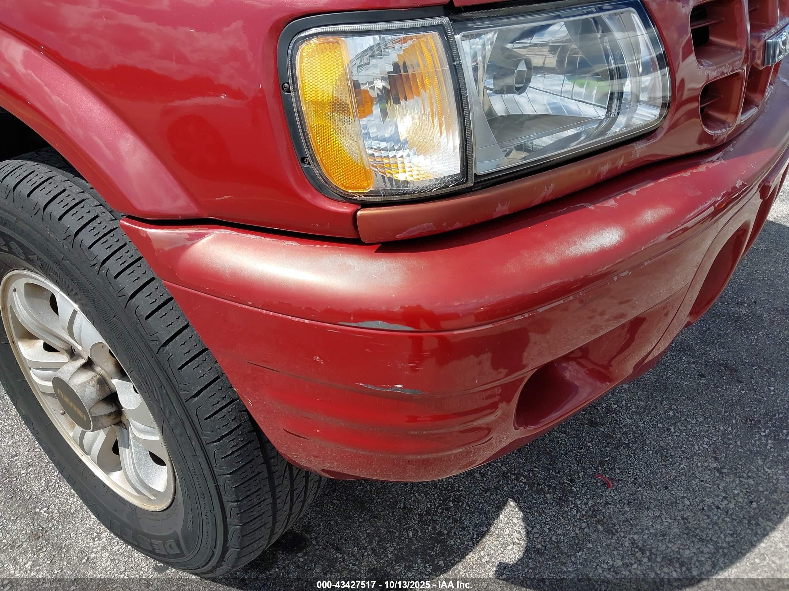 2001 Isuzu Rodeo Ls 3.2l V6/lse 3.2l V6/s 3.2l V6 Red vin: 4S2CK58WX14335326