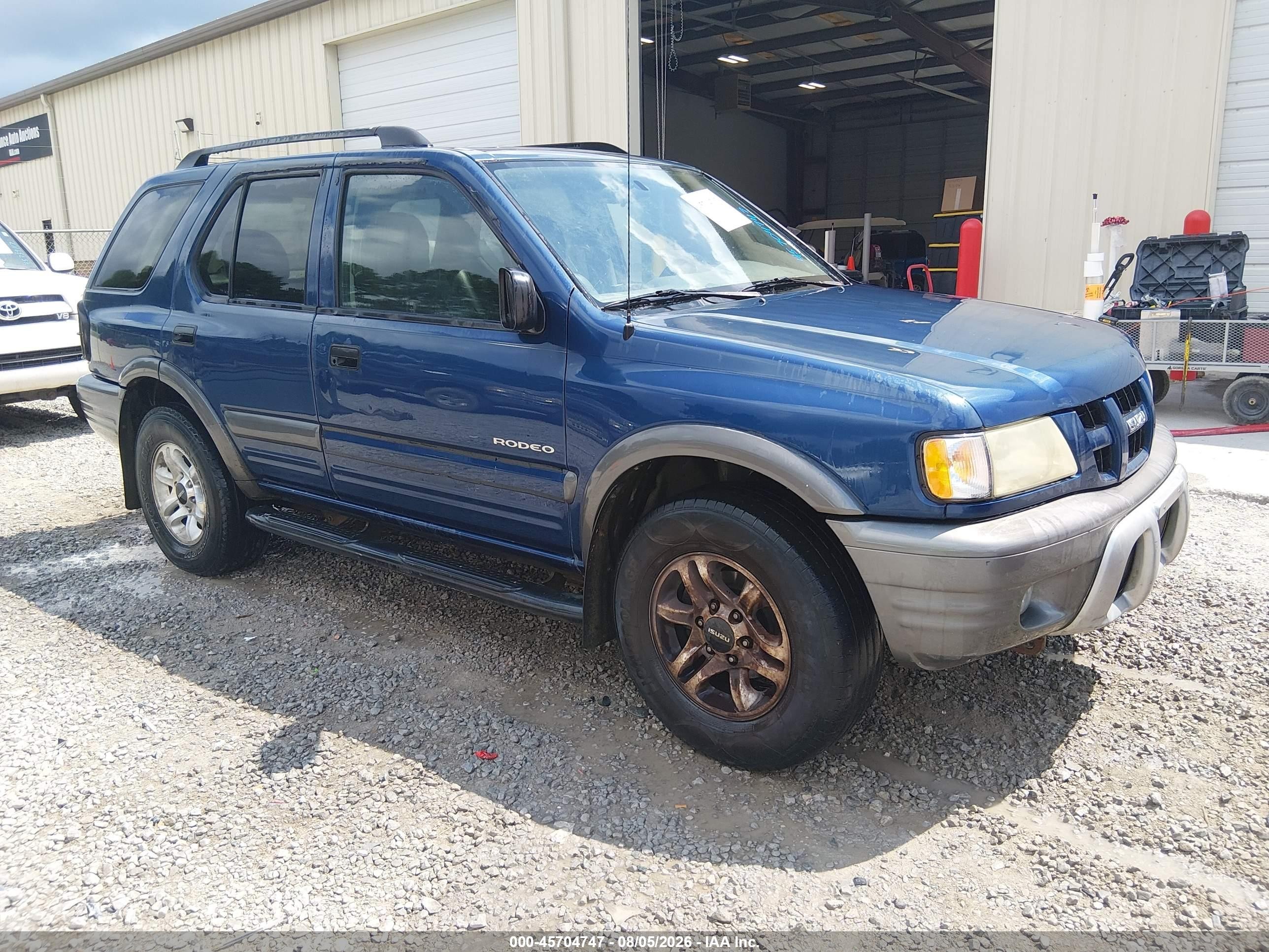 2004 Isuzu Rodeo S 3.5l V6 Blue vin: 4S2CK58Y144302186