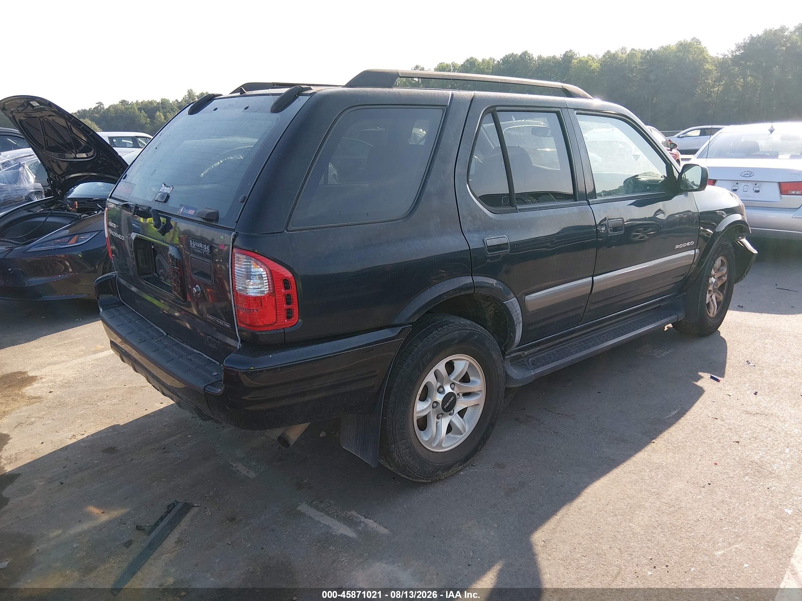 2004 Isuzu Rodeo S 3.5l V6 Black vin: 4S2CK58Y244304464