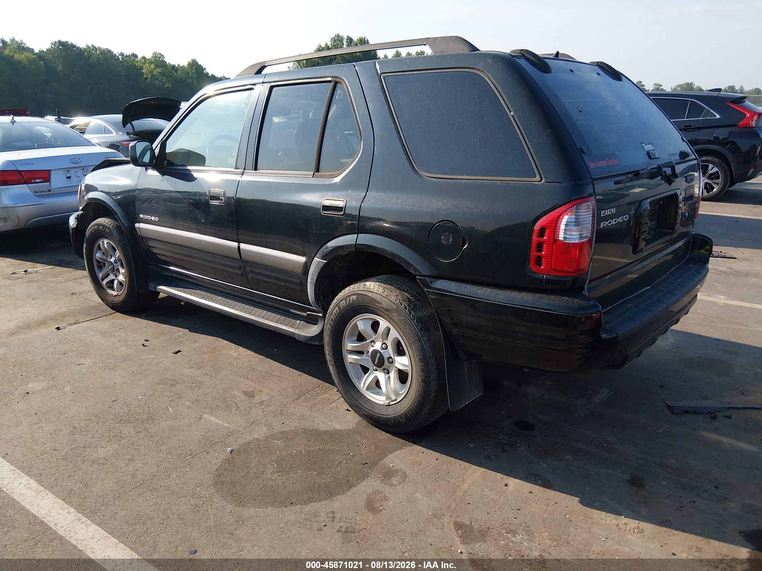2004 Isuzu Rodeo S 3.5l V6 Black vin: 4S2CK58Y244304464