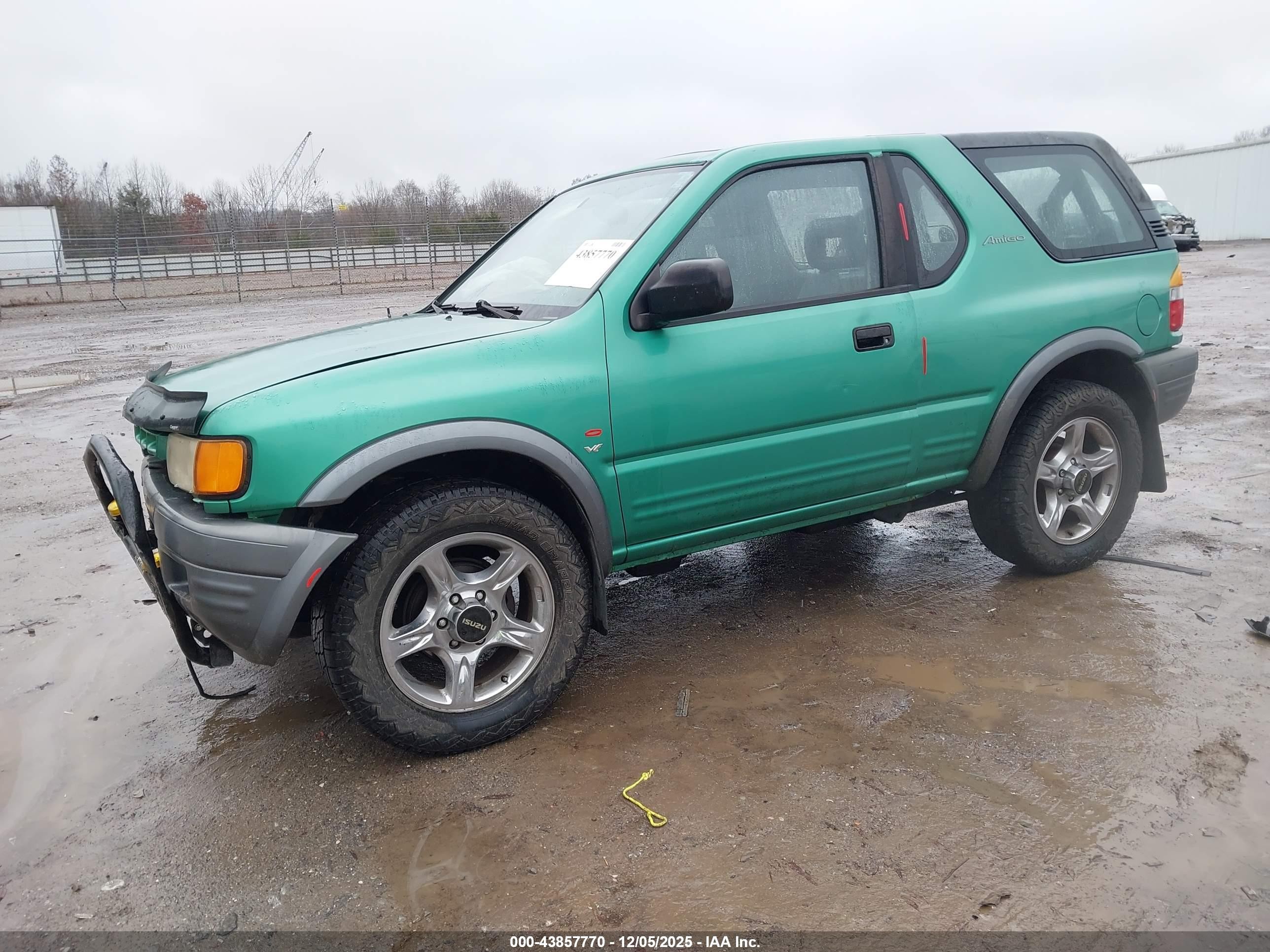 1999 Isuzu Amigo S 3.2l V6 Hard Top/s 3.2l V6 Soft Top Green vin: 4S2CM57WXX4304890
