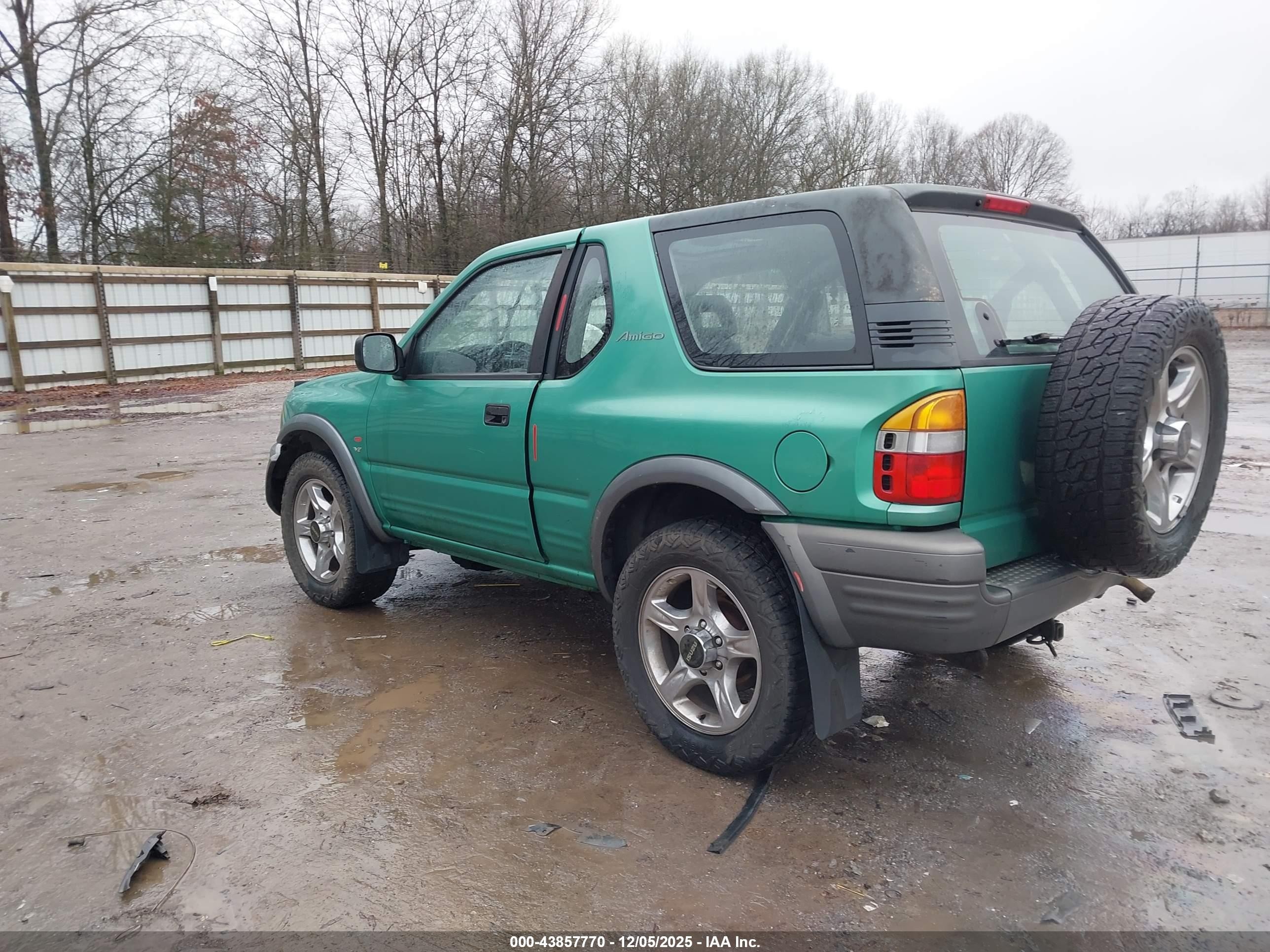 1999 Isuzu Amigo S 3.2l V6 Hard Top/s 3.2l V6 Soft Top Green vin: 4S2CM57WXX4304890
