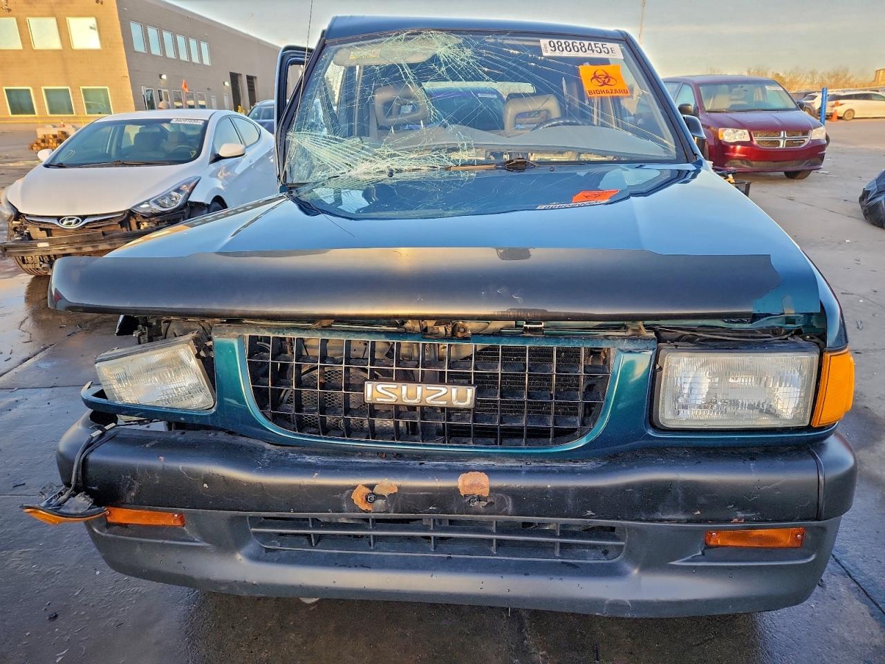 1997 Isuzu Rodeo S Green vin: 4S2CM58V1V4337554