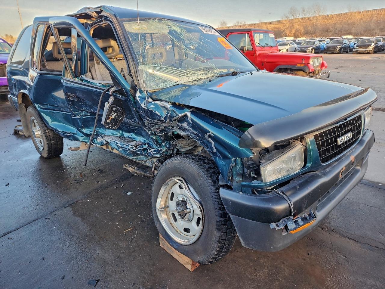 1997 Isuzu Rodeo S Green vin: 4S2CM58V1V4337554