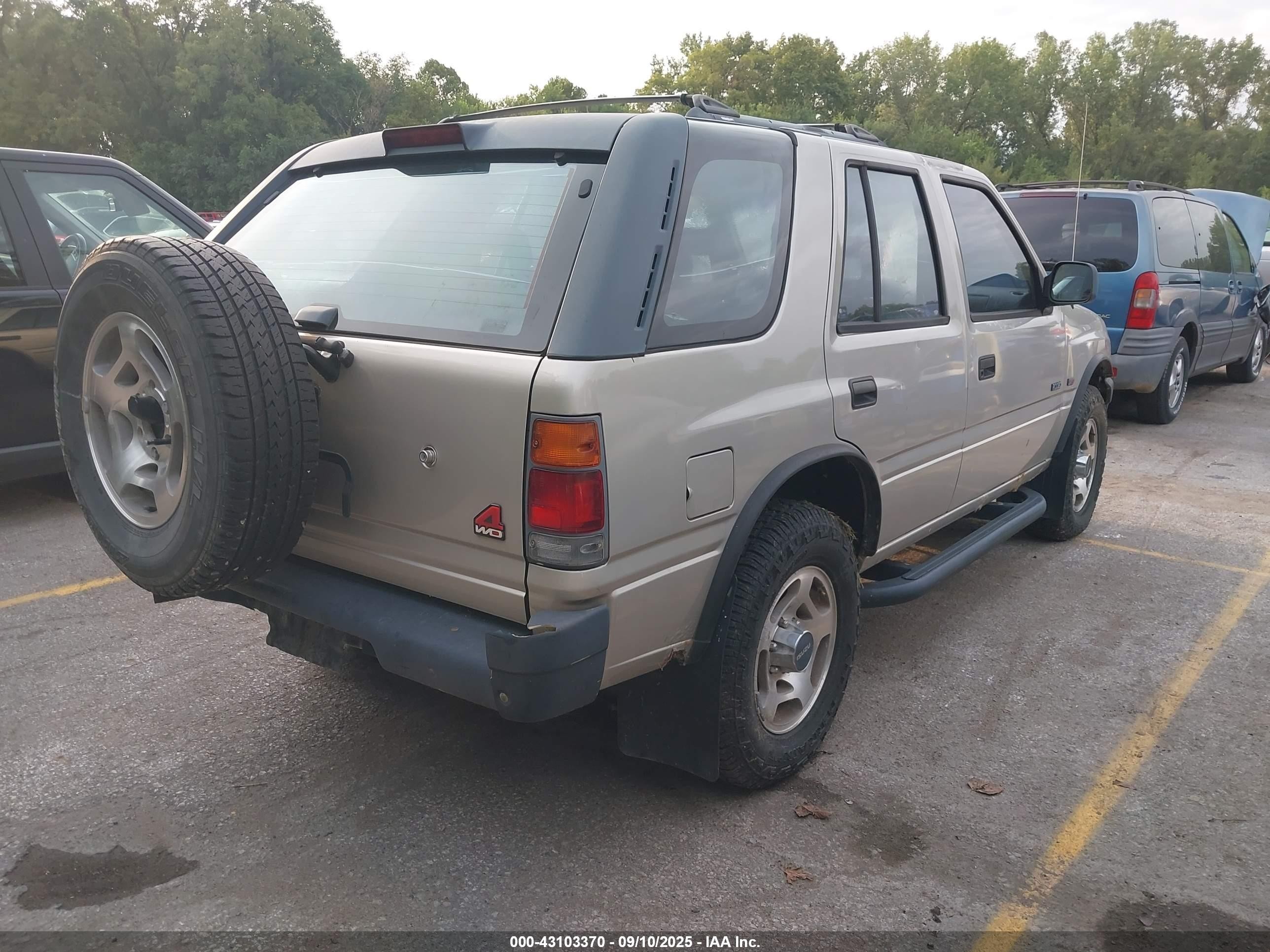 1997 Isuzu Rodeo Ls 3.2l/s 3.2l Beige vin: 4S2CM58V6V4301438