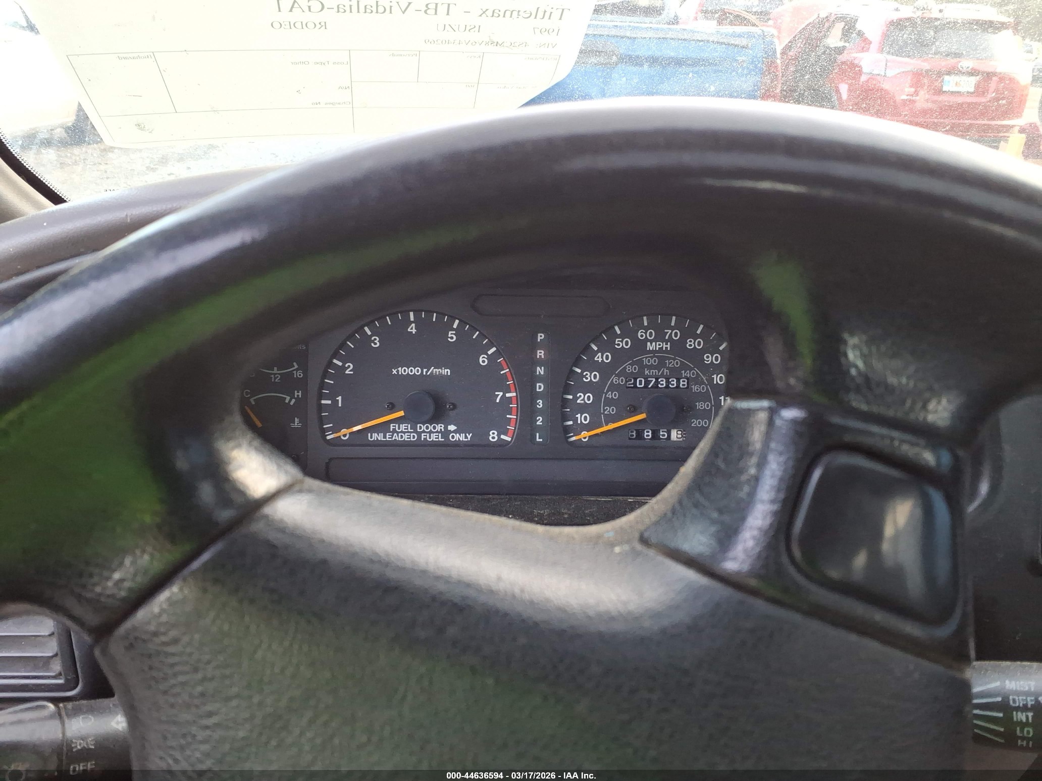 1997 Isuzu Rodeo Ls 3.2l/s 3.2l Black vin: 4S2CM58V6V4340269