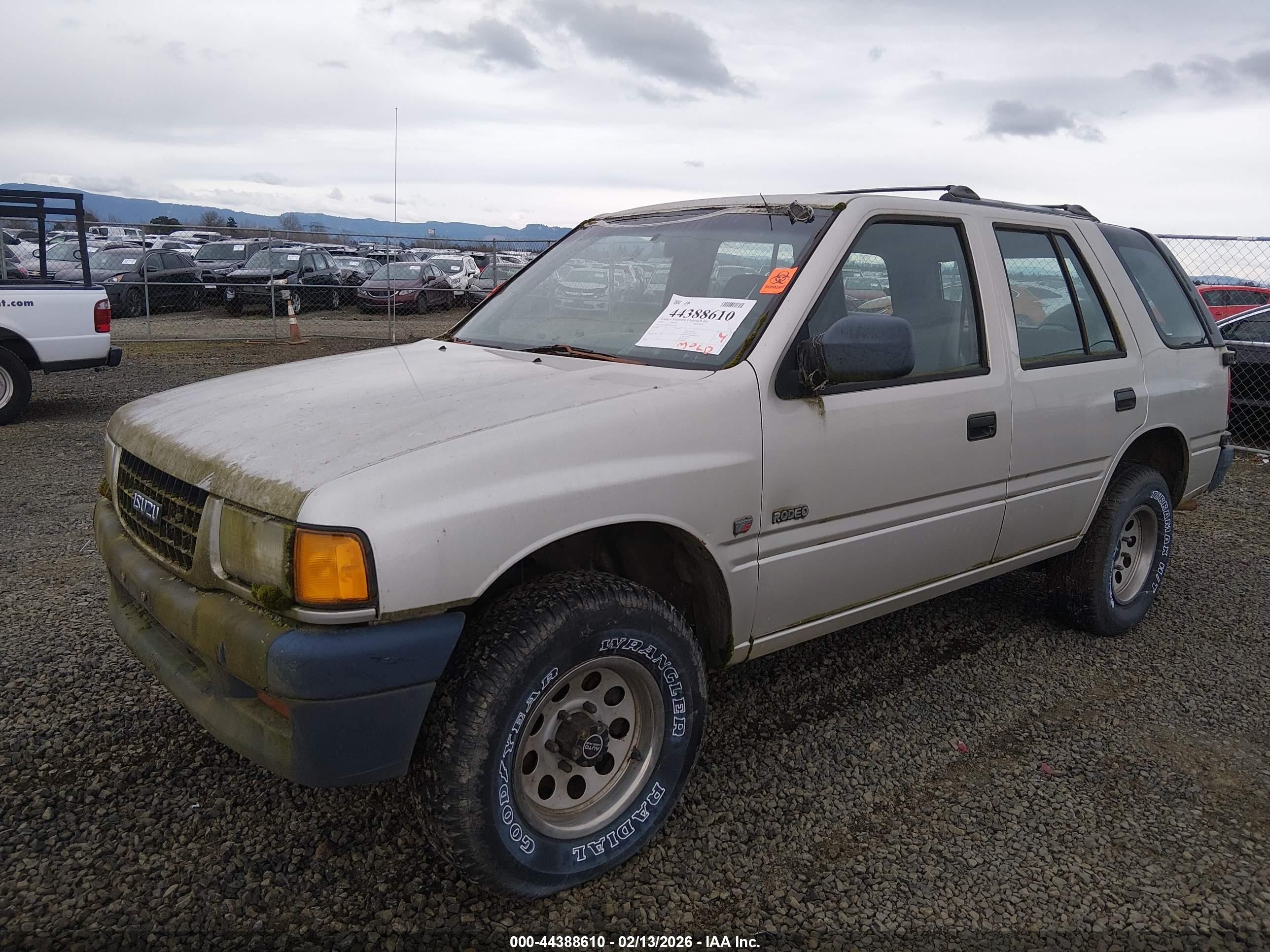 1995 Isuzu Rodeo S/ls Gray vin: 4S2CM58VXS4354767