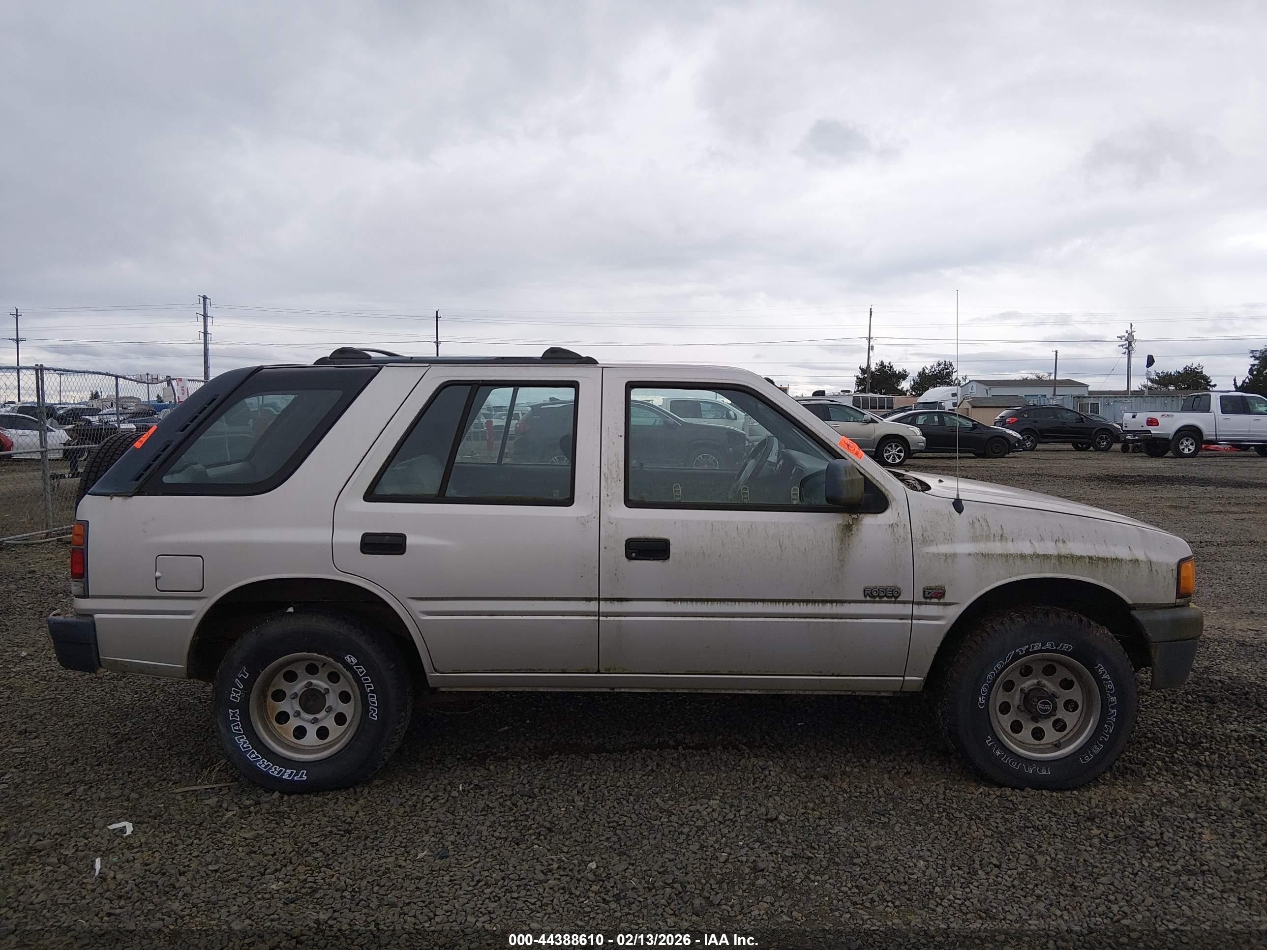 1995 Isuzu Rodeo S/ls Gray vin: 4S2CM58VXS4354767