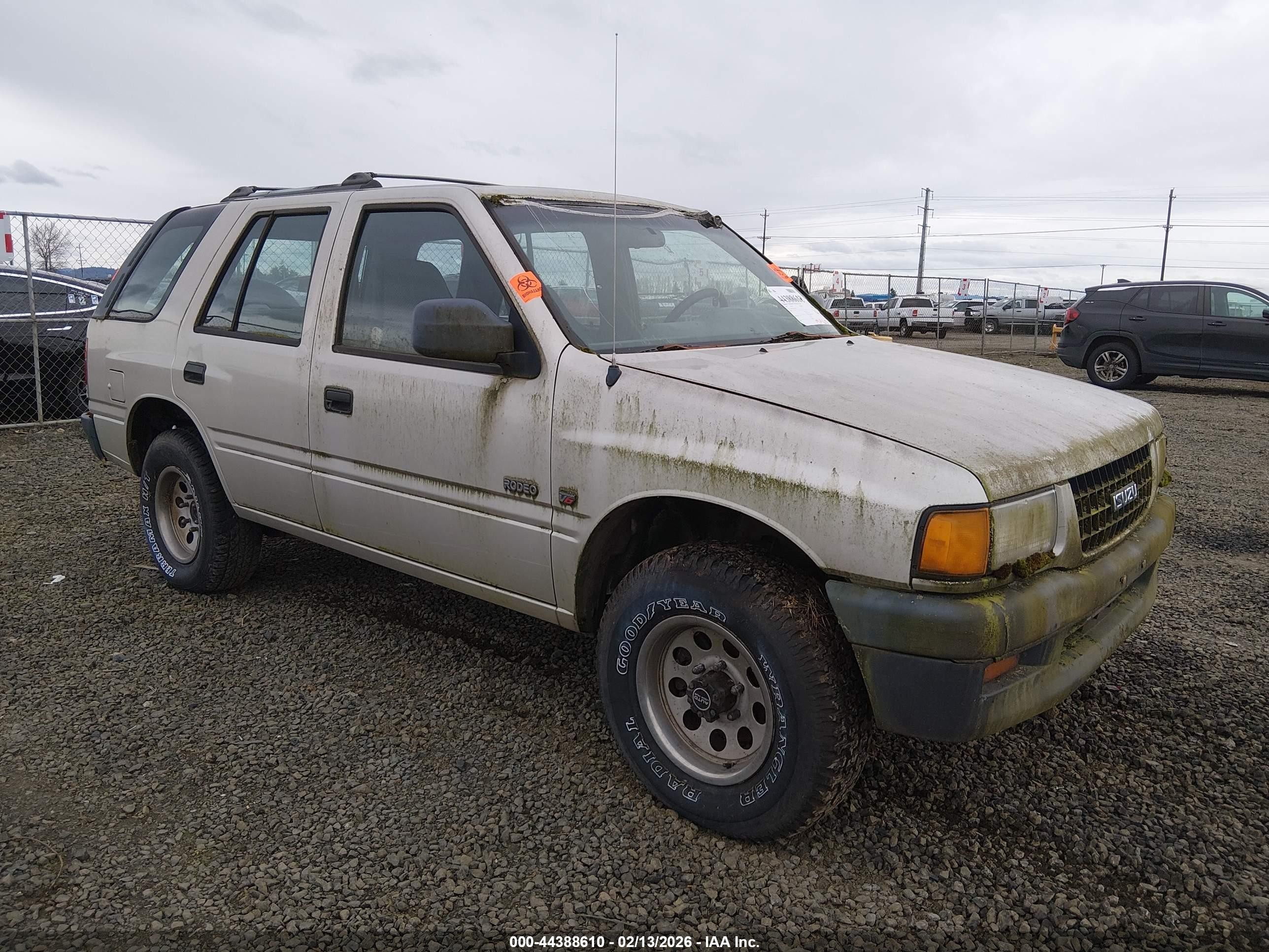 1995 Isuzu Rodeo S/ls Gray vin: 4S2CM58VXS4354767