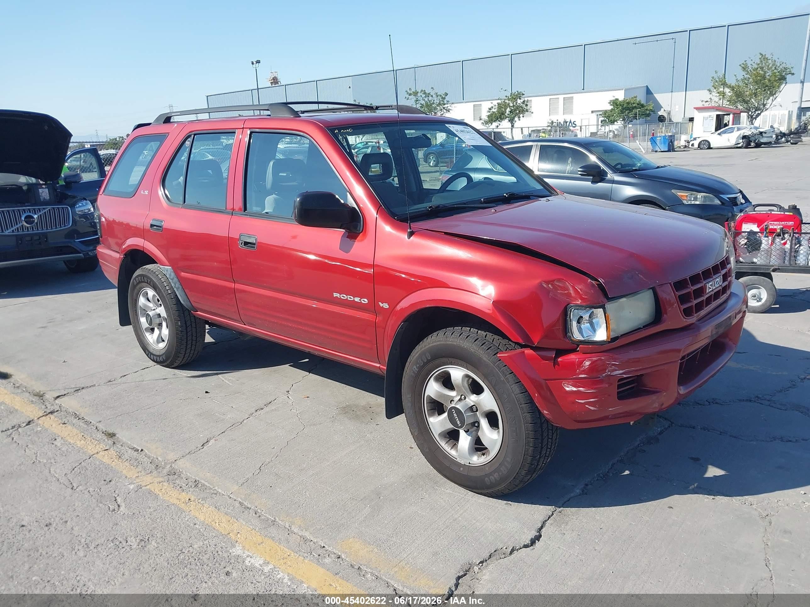 1999 Isuzu Rodeo Ls/lse/s Orange vin: 4S2CM58W0X4353580