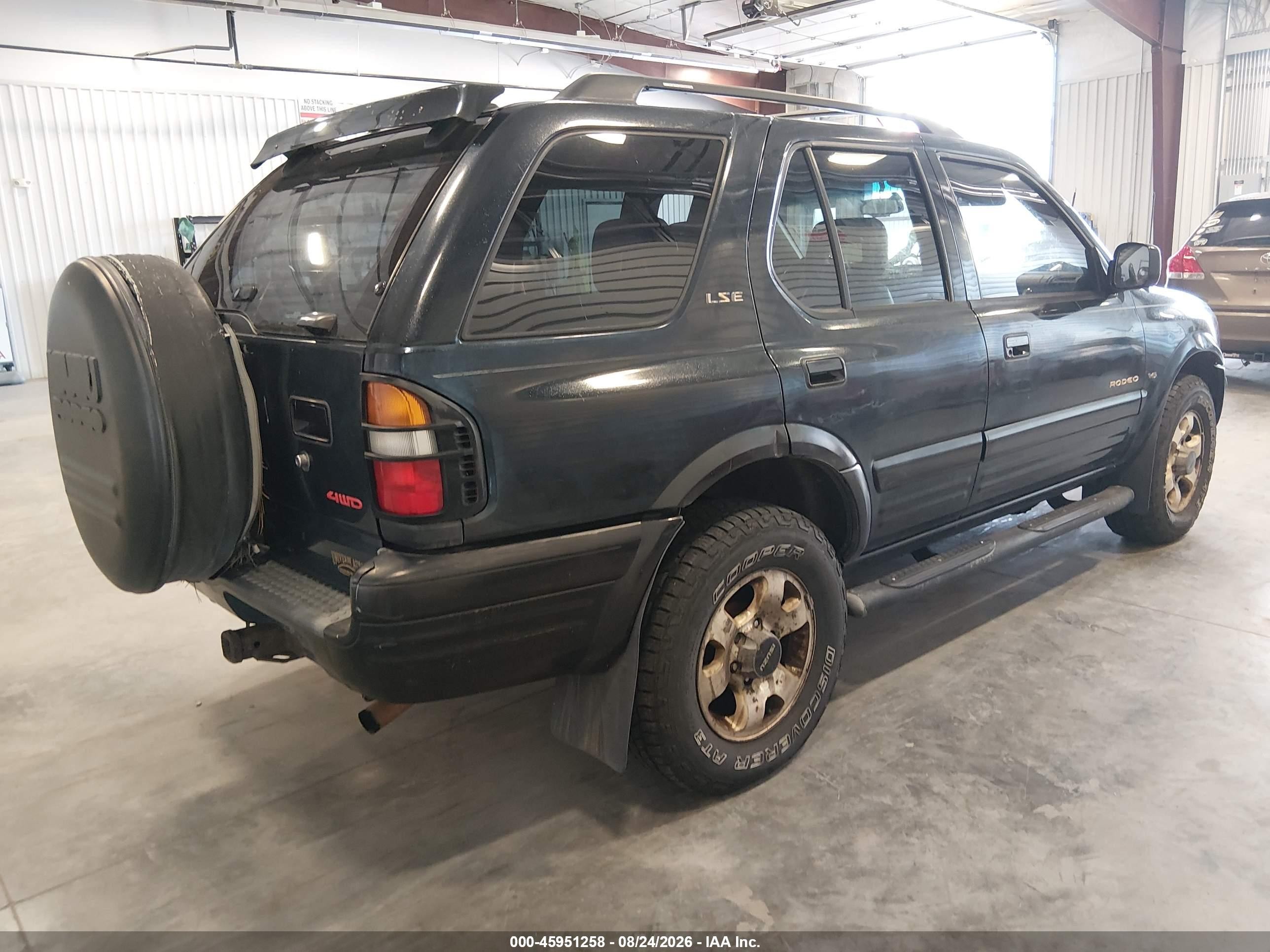 1999 Isuzu Rodeo Ls/lse/s Blue vin: 4S2CM58W2X4345013