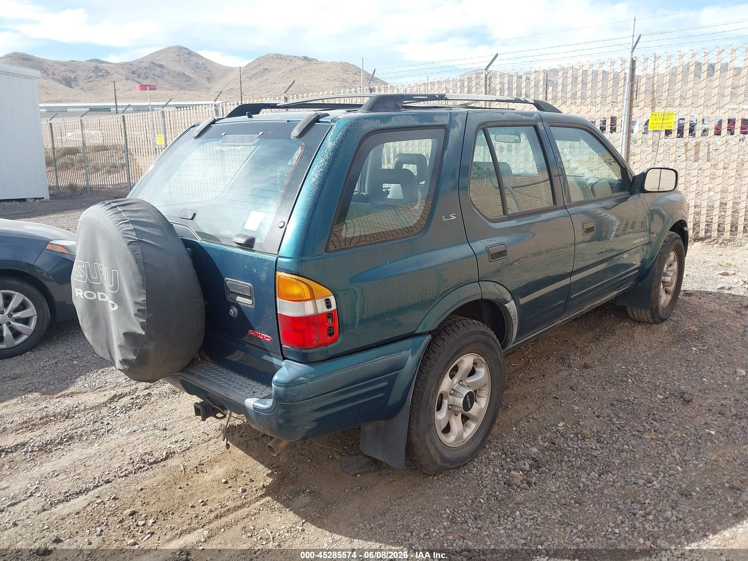 1999 Isuzu Rodeo Ls/lse/s Green vin: 4S2CM58W7X4349980
