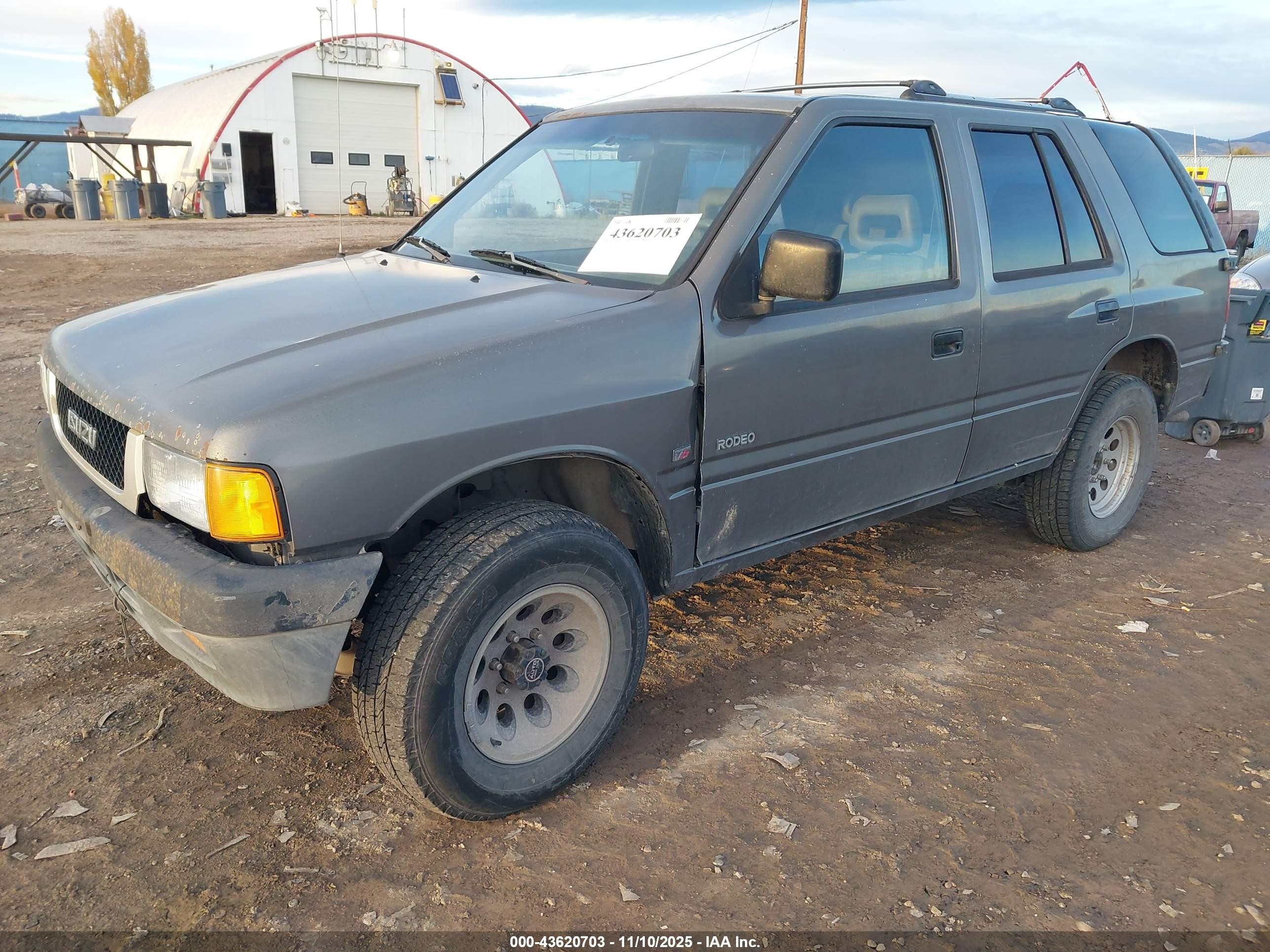 1995 Isuzu Rodeo S/ls Gray vin: 4S2CY58V1S4341166