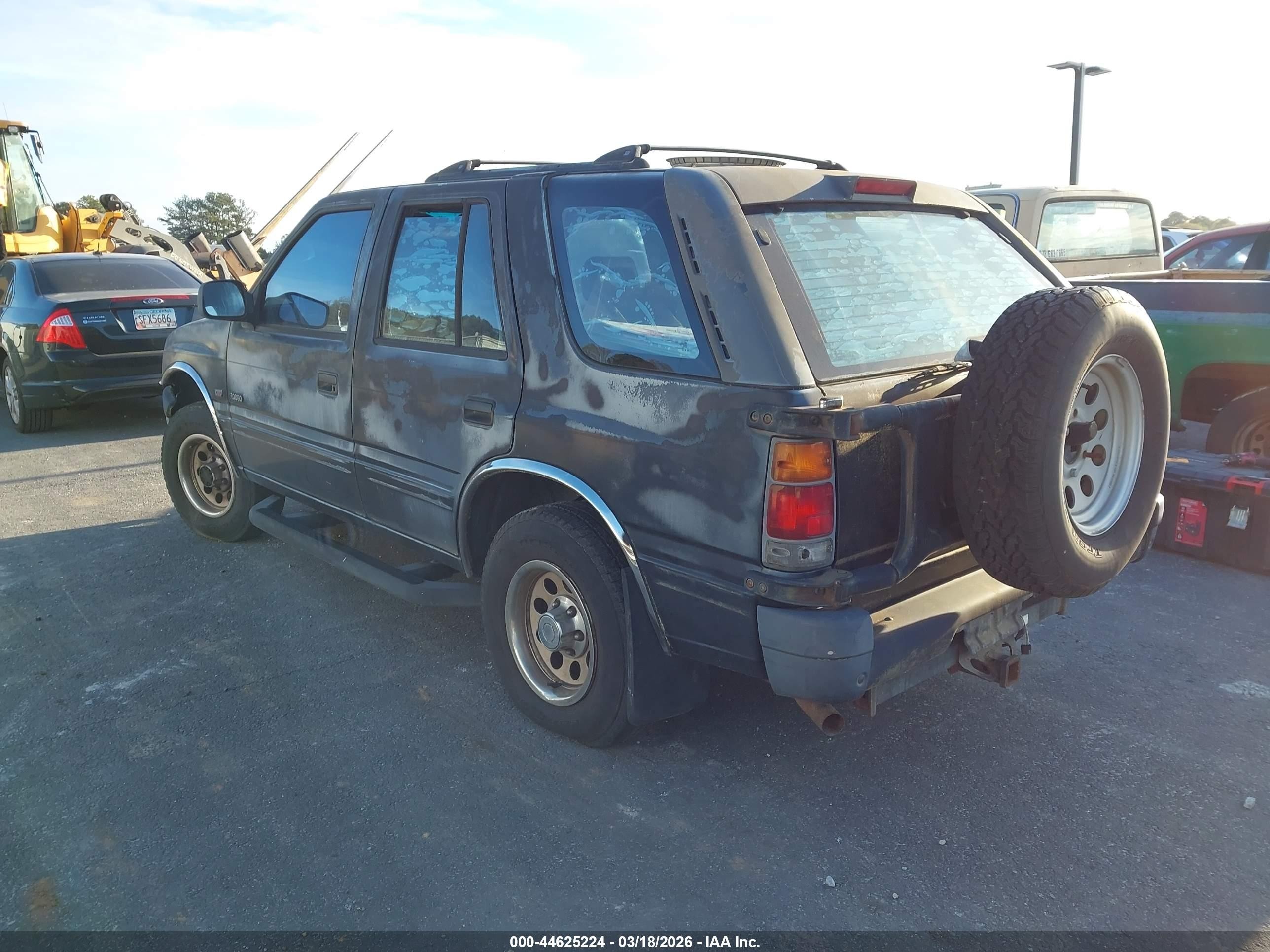 1995 Isuzu Rodeo S/ls Black vin: 4S2CY58V4S4302605