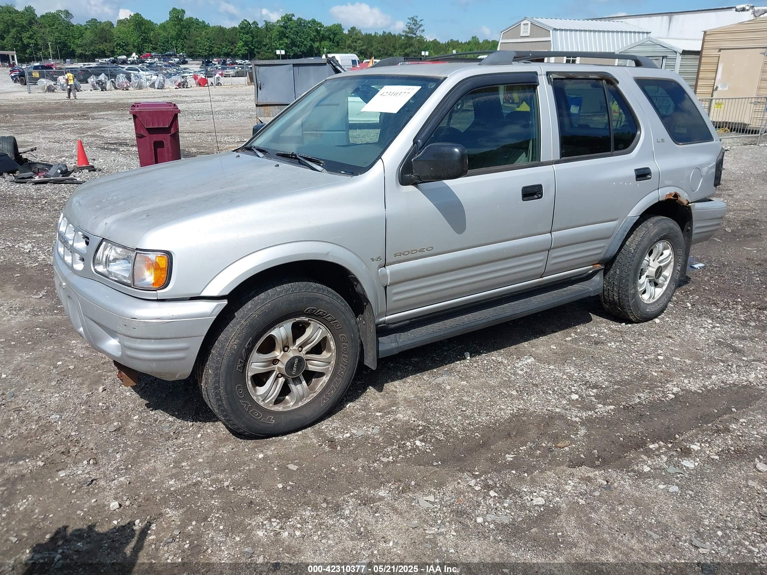 2001 Isuzu Rodeo Ls 3.2l/ls 3.2l V6/lse 3.2l V6/s/s 3.2l V6 Серебряный vin: 4S2DM58W214332354