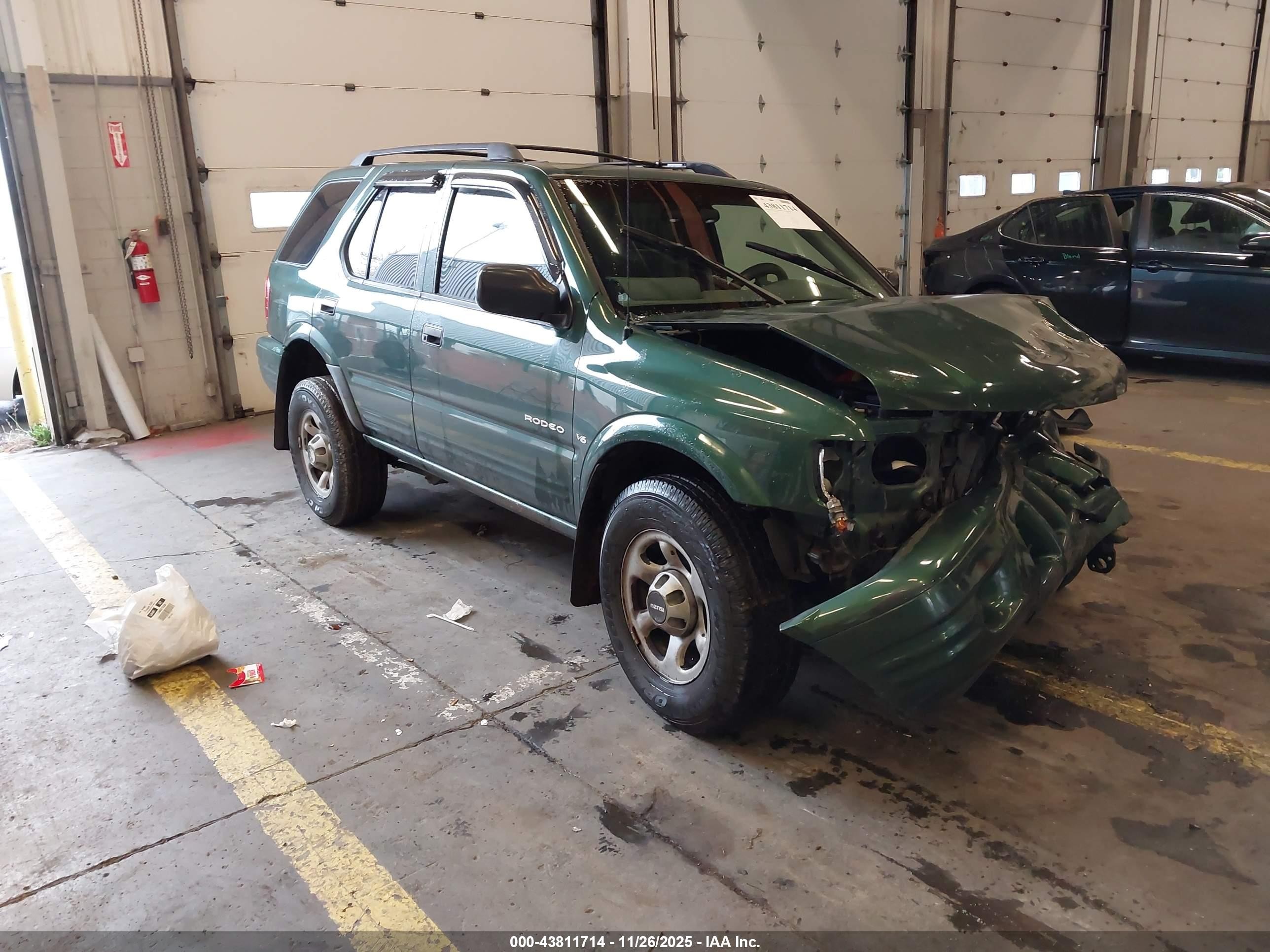 2001 Isuzu Rodeo Ls 3.2l/ls 3.2l V6/lse 3.2l V6/s/s 3.2l V6 Green vin: 4S2DM58W214343290