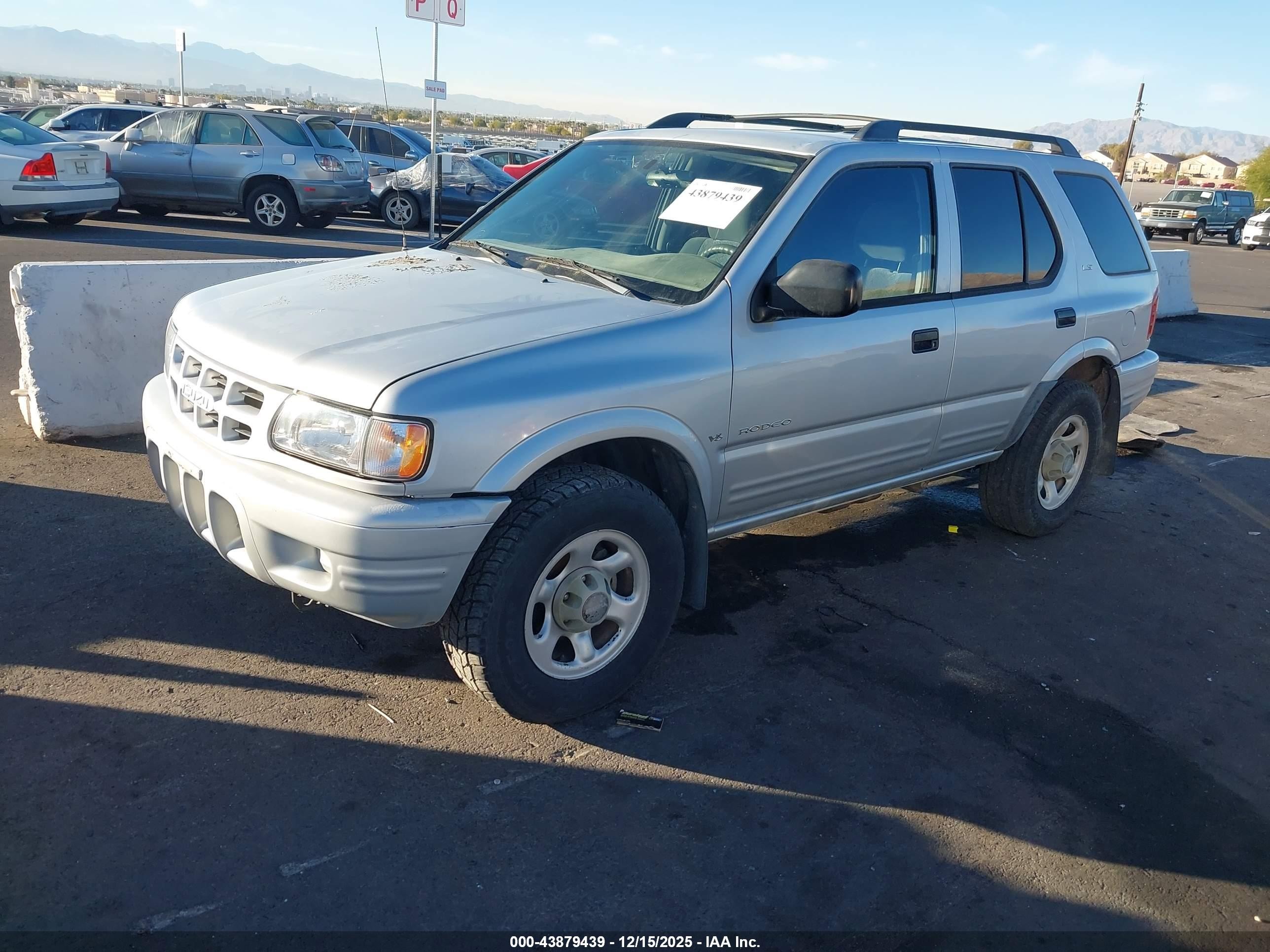 2001 Isuzu Rodeo Ls 3.2l/ls 3.2l V6/lse 3.2l V6/s/s 3.2l V6 Silver vin: 4S2DM58W314355030