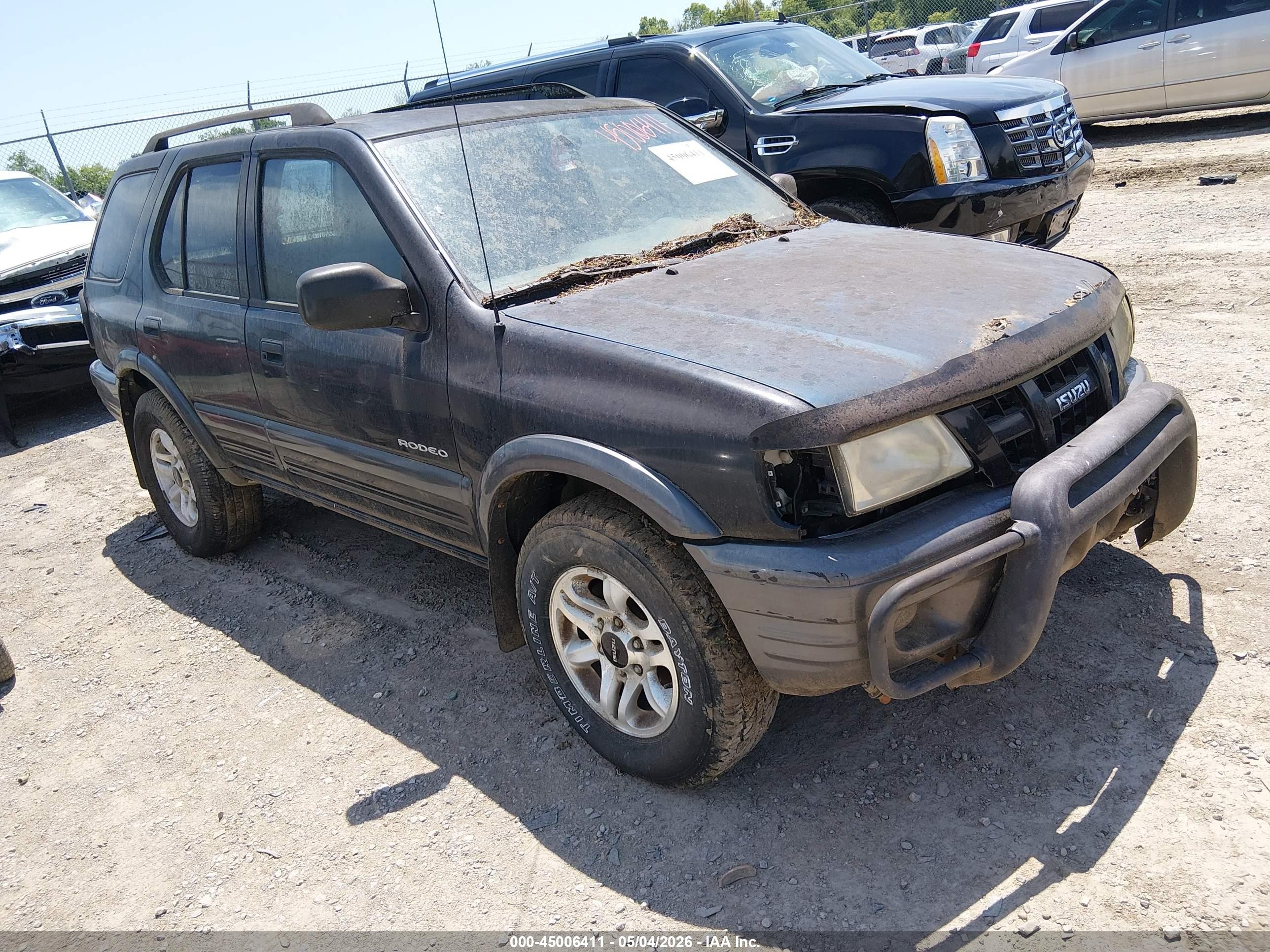 2003 Isuzu Rodeo S 3.2l V6 Blue vin: 4S2DM58W334310043