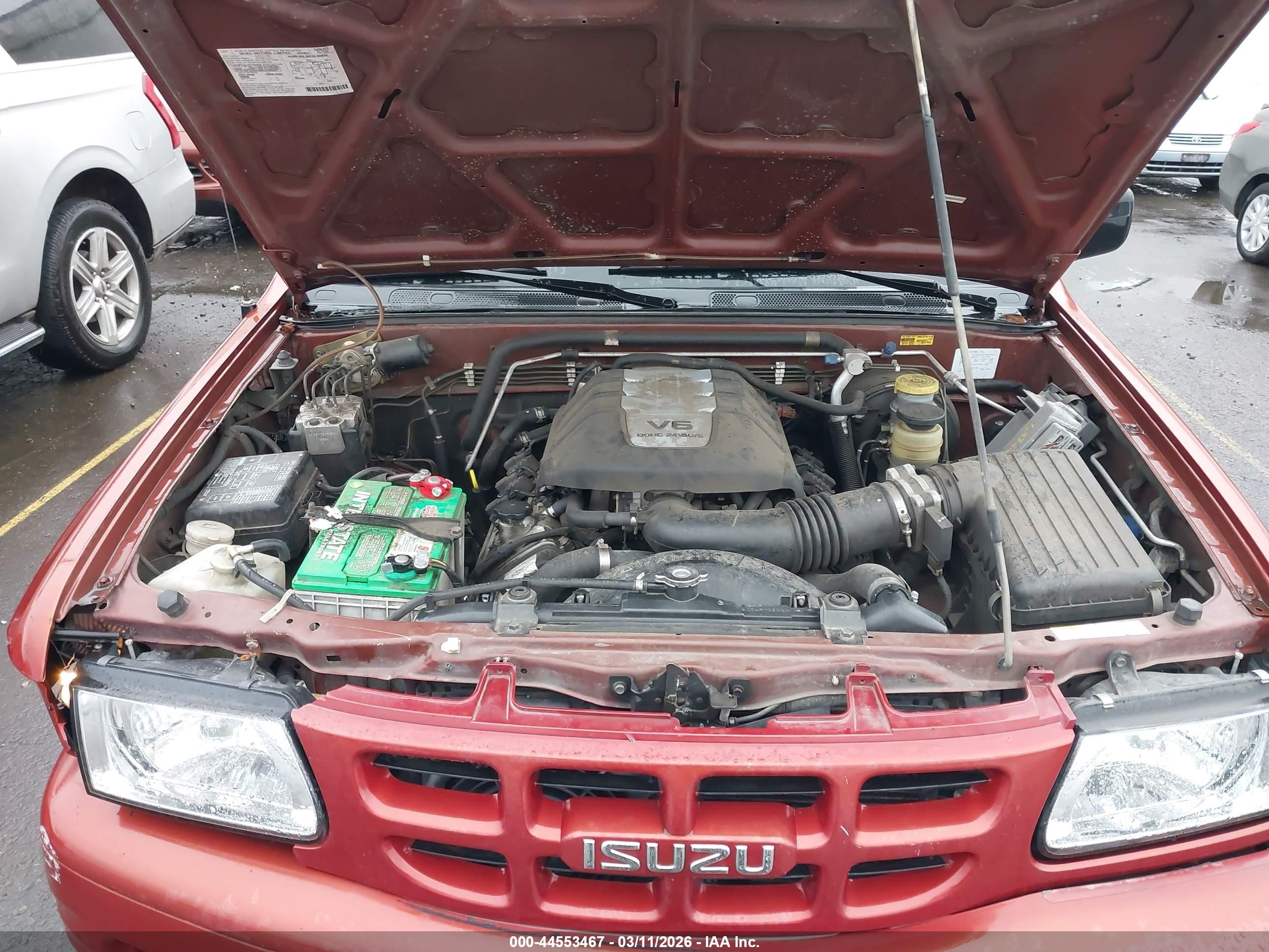 2001 Isuzu Rodeo Ls 3.2l/ls 3.2l V6/lse 3.2l V6/s/s 3.2l V6 Orange vin: 4S2DM58W514343574