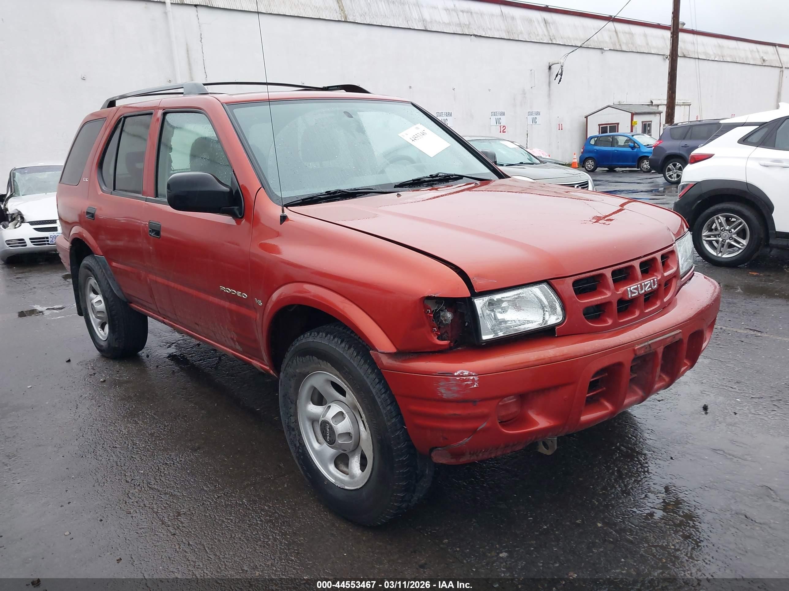 2001 Isuzu Rodeo Ls 3.2l/ls 3.2l V6/lse 3.2l V6/s/s 3.2l V6 Orange vin: 4S2DM58W514343574