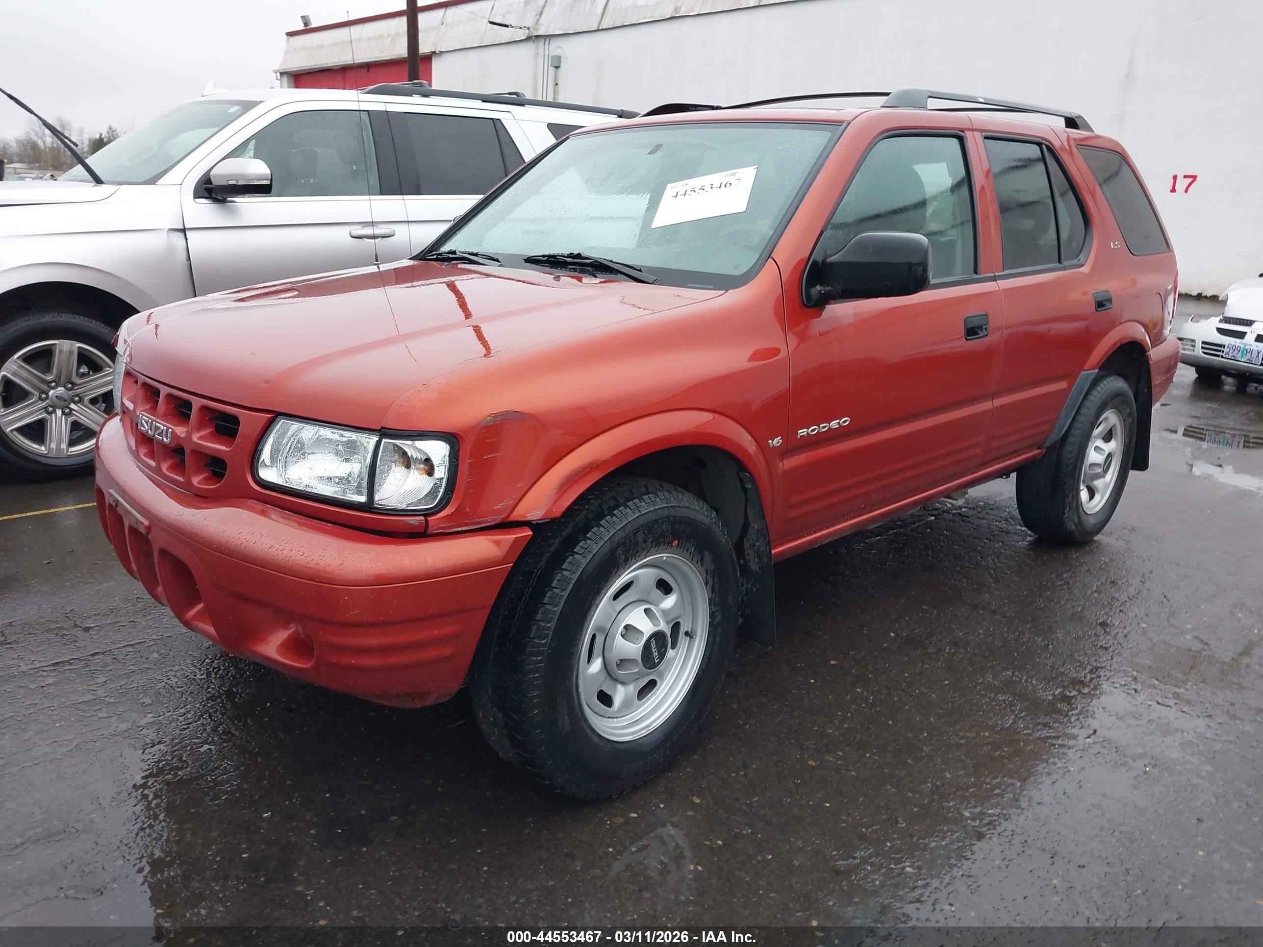 2001 Isuzu Rodeo Ls 3.2l/ls 3.2l V6/lse 3.2l V6/s/s 3.2l V6 Orange vin: 4S2DM58W514343574