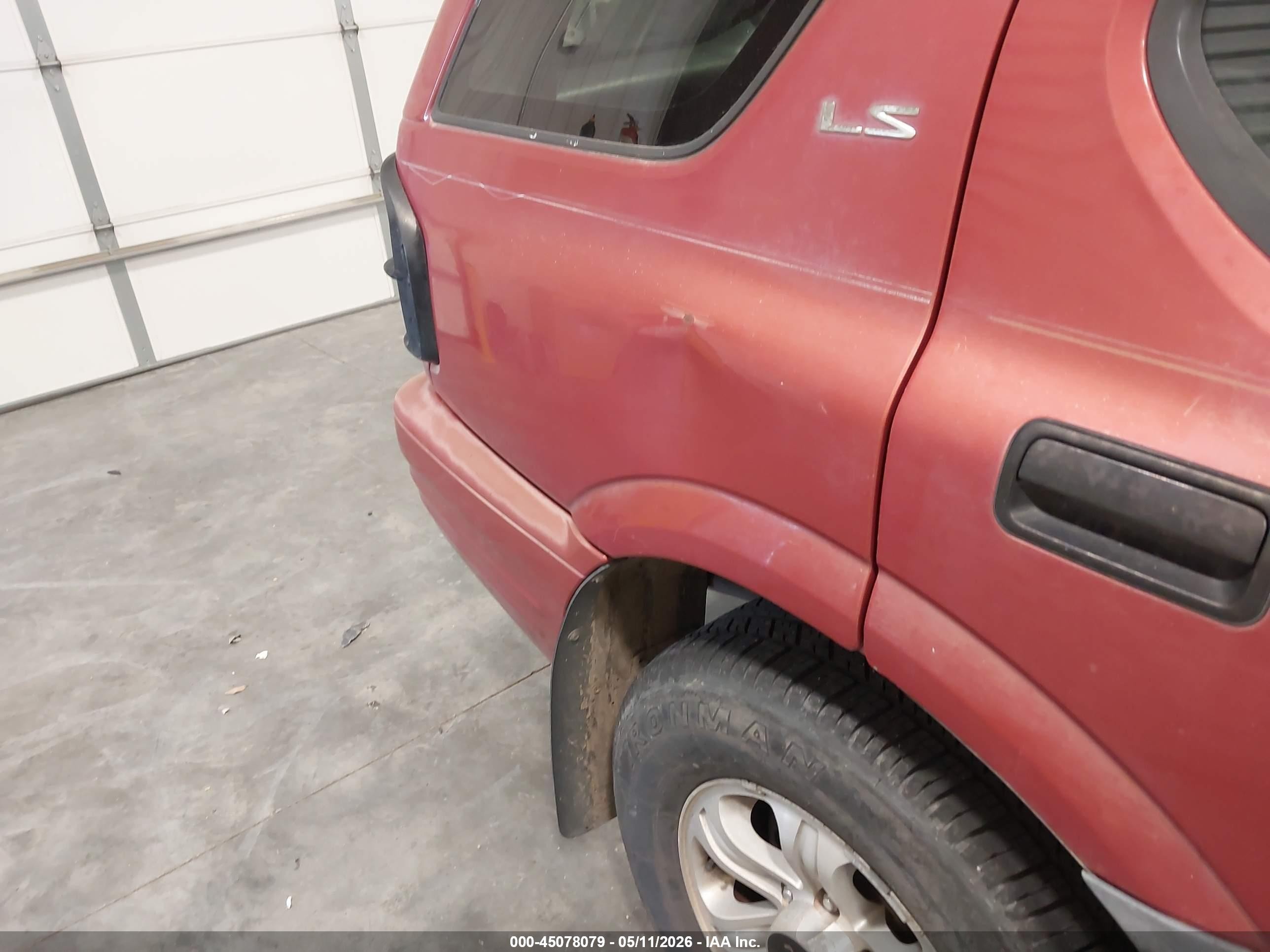 2000 Isuzu Rodeo Ls/lse/s Red vin: 4S2DM58W5Y4341981