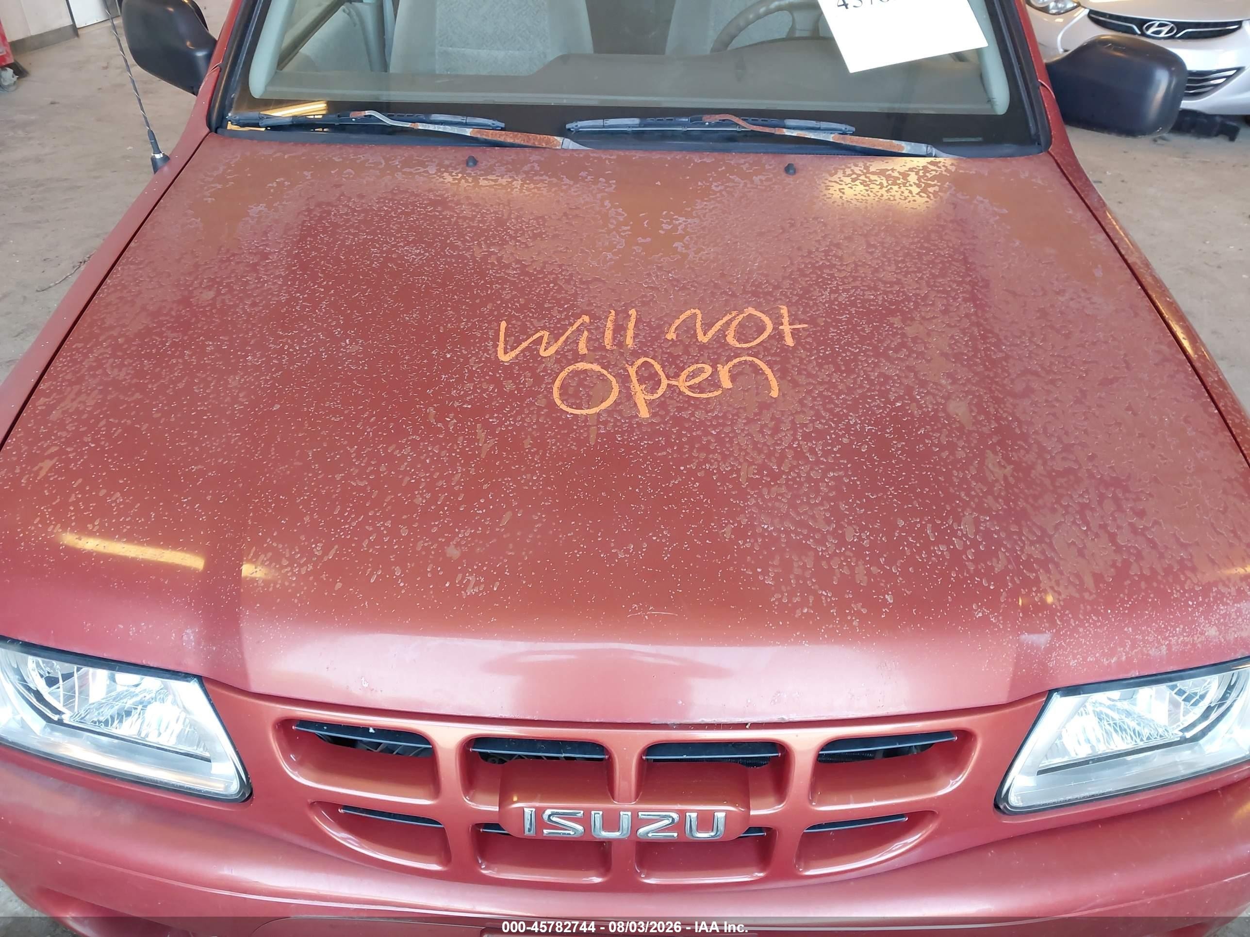 2000 Isuzu Rodeo Ls/lse/s Orange vin: 4S2DM58W5Y4347828
