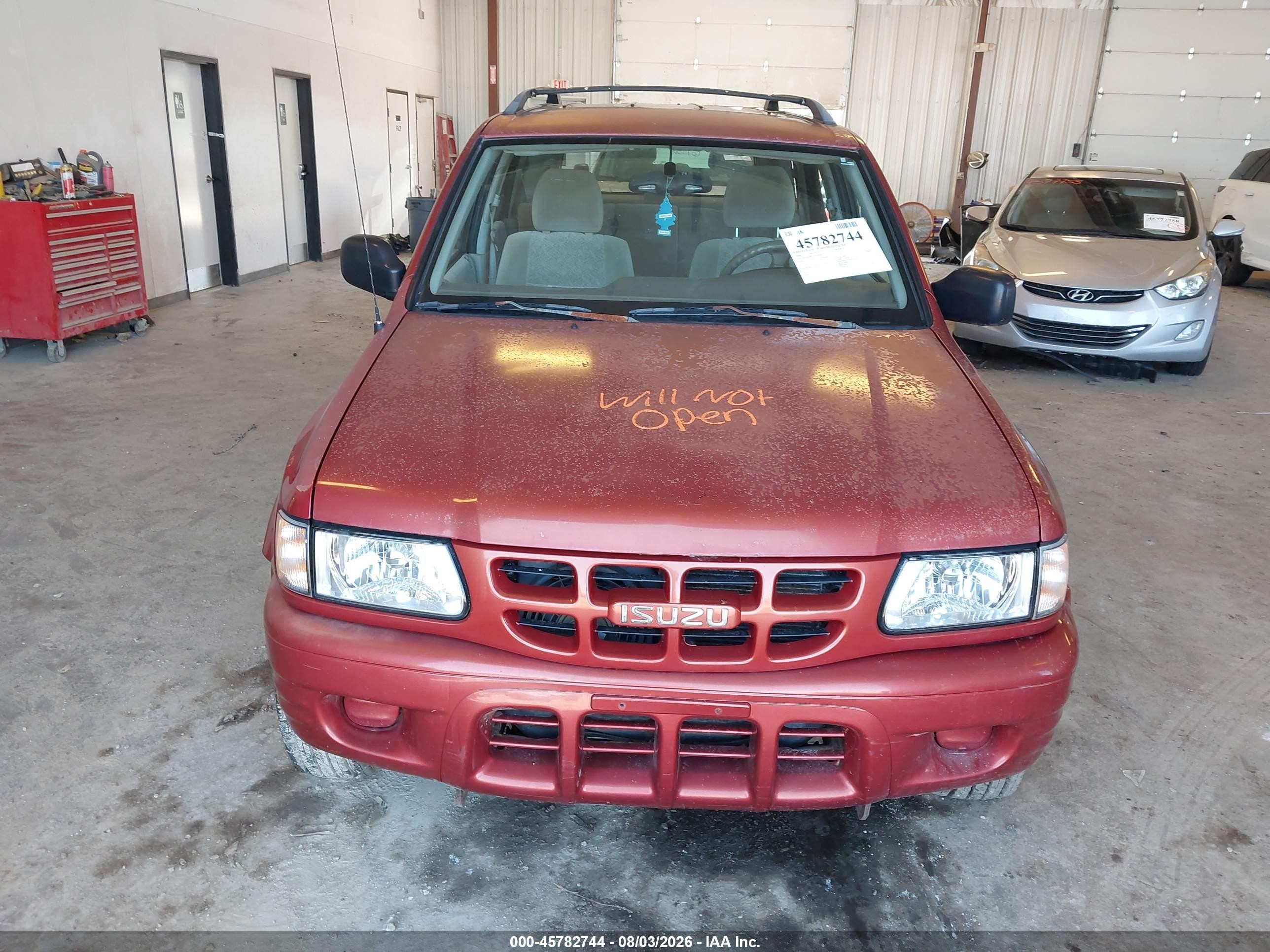 2000 Isuzu Rodeo Ls/lse/s Orange vin: 4S2DM58W5Y4347828