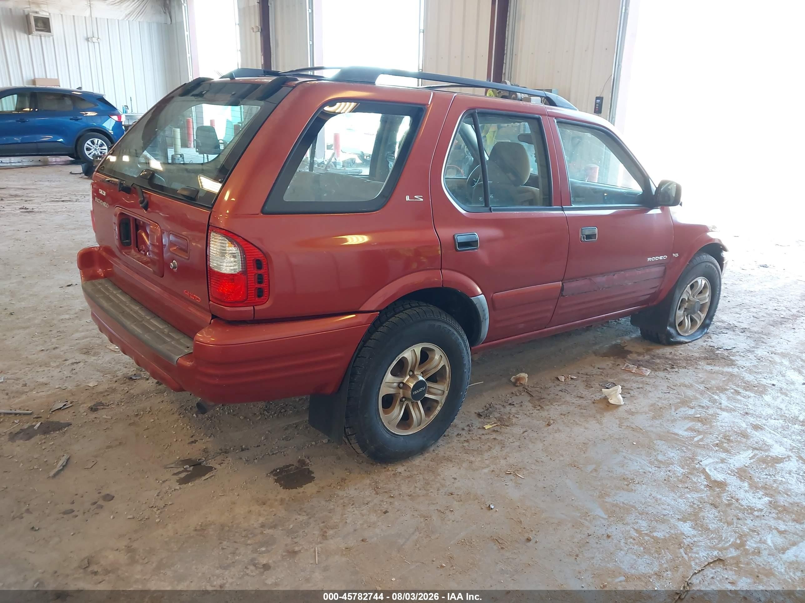 2000 Isuzu Rodeo Ls/lse/s Orange vin: 4S2DM58W5Y4347828