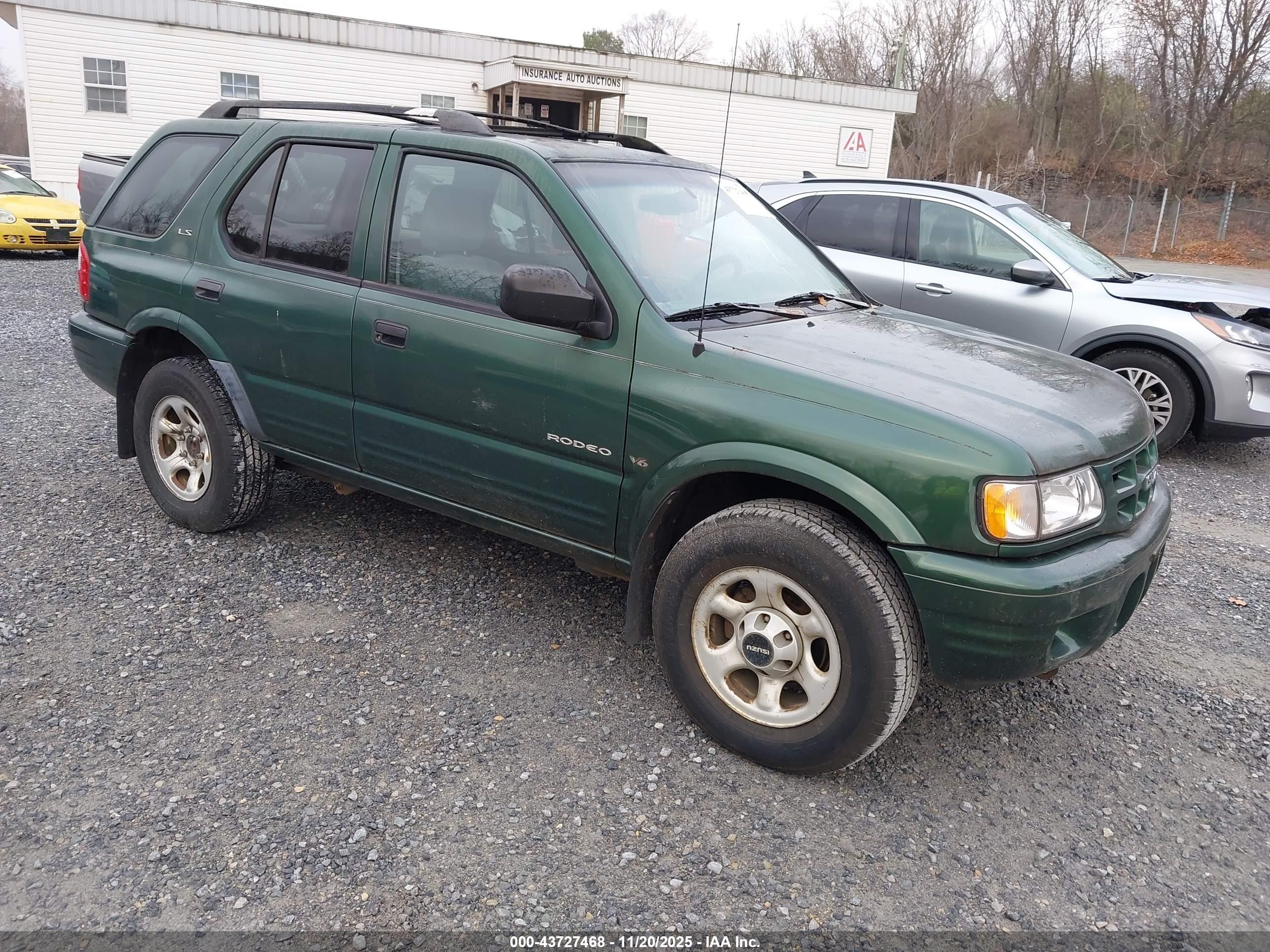 2001 Isuzu Rodeo Ls 3.2l/ls 3.2l V6/lse 3.2l V6/s/s 3.2l V6 Green vin: 4S2DM58W614303035