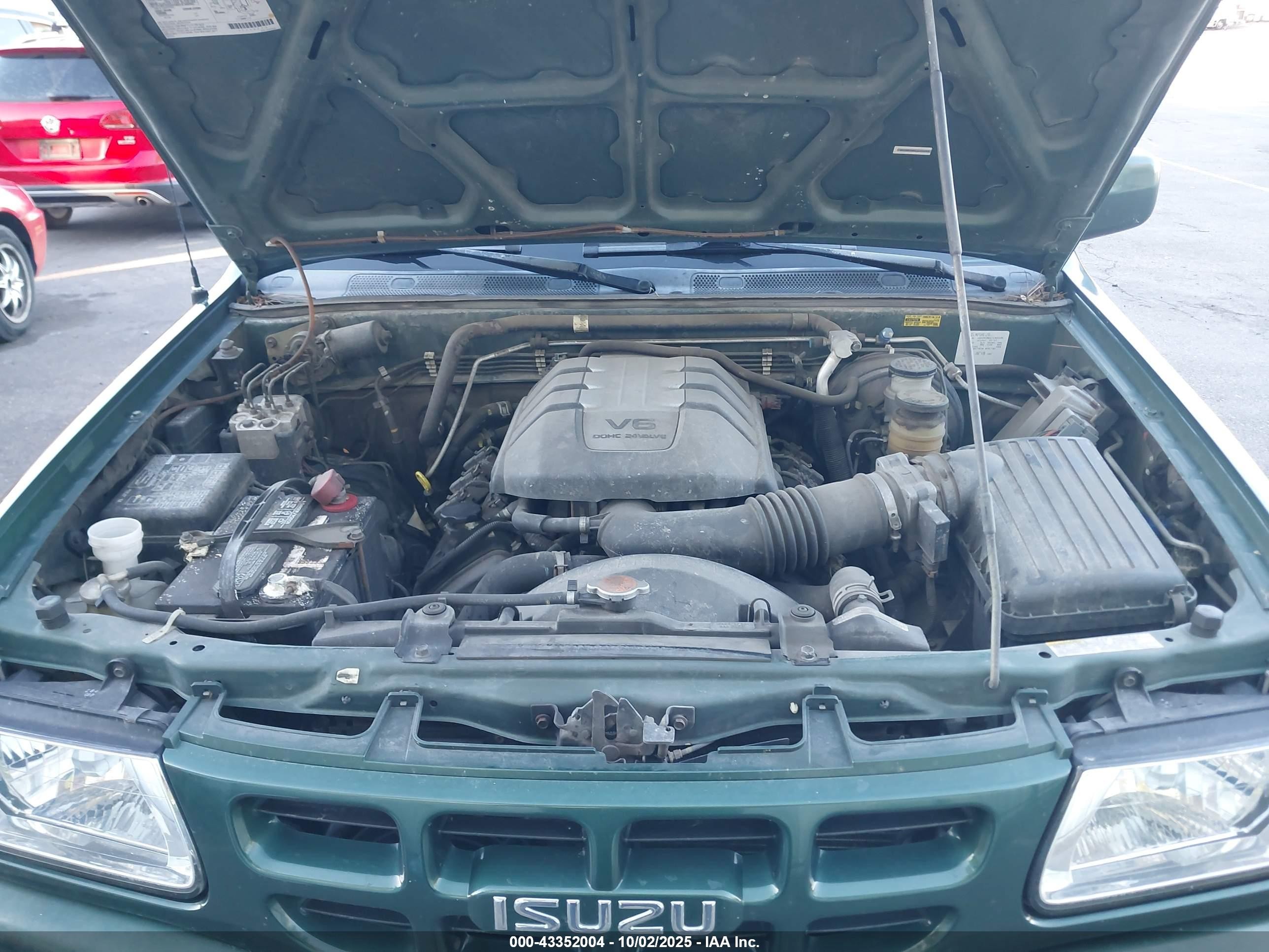 2001 Isuzu Rodeo Ls 3.2l/ls 3.2l V6/lse 3.2l V6/s/s 3.2l V6 Green vin: 4S2DM58W614305299