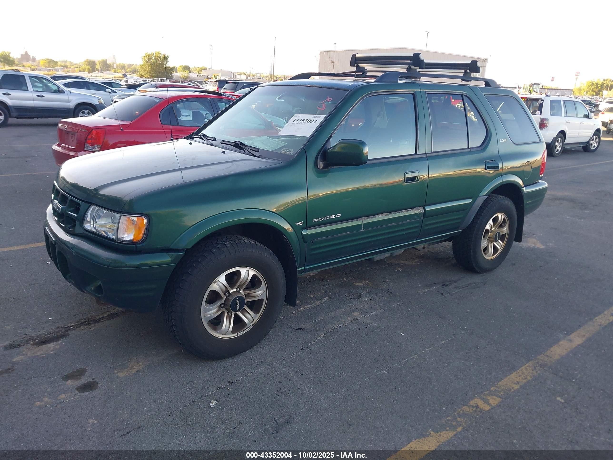 2001 Isuzu Rodeo Ls 3.2l/ls 3.2l V6/lse 3.2l V6/s/s 3.2l V6 Green vin: 4S2DM58W614305299